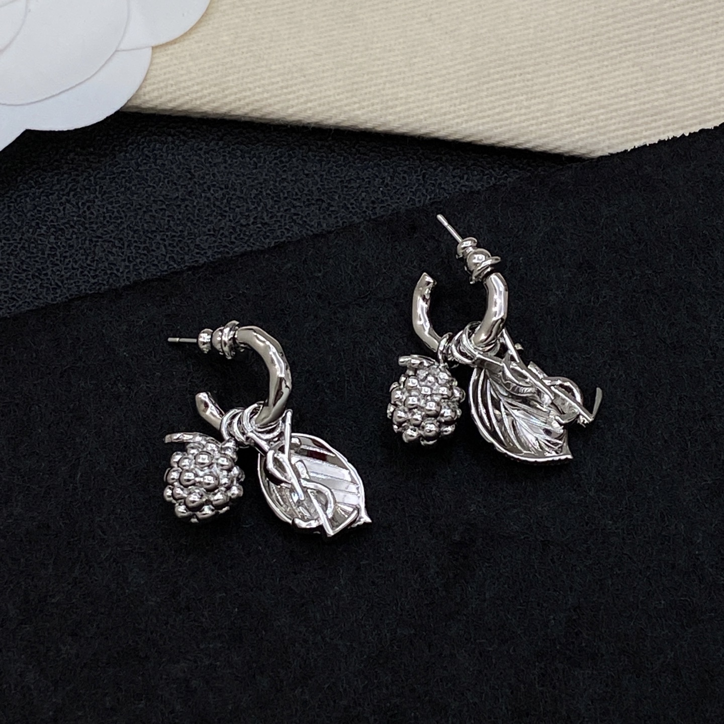 Saint Laurent Haute Couture Haute Joaillerie Fine Jewelry Earrings 2