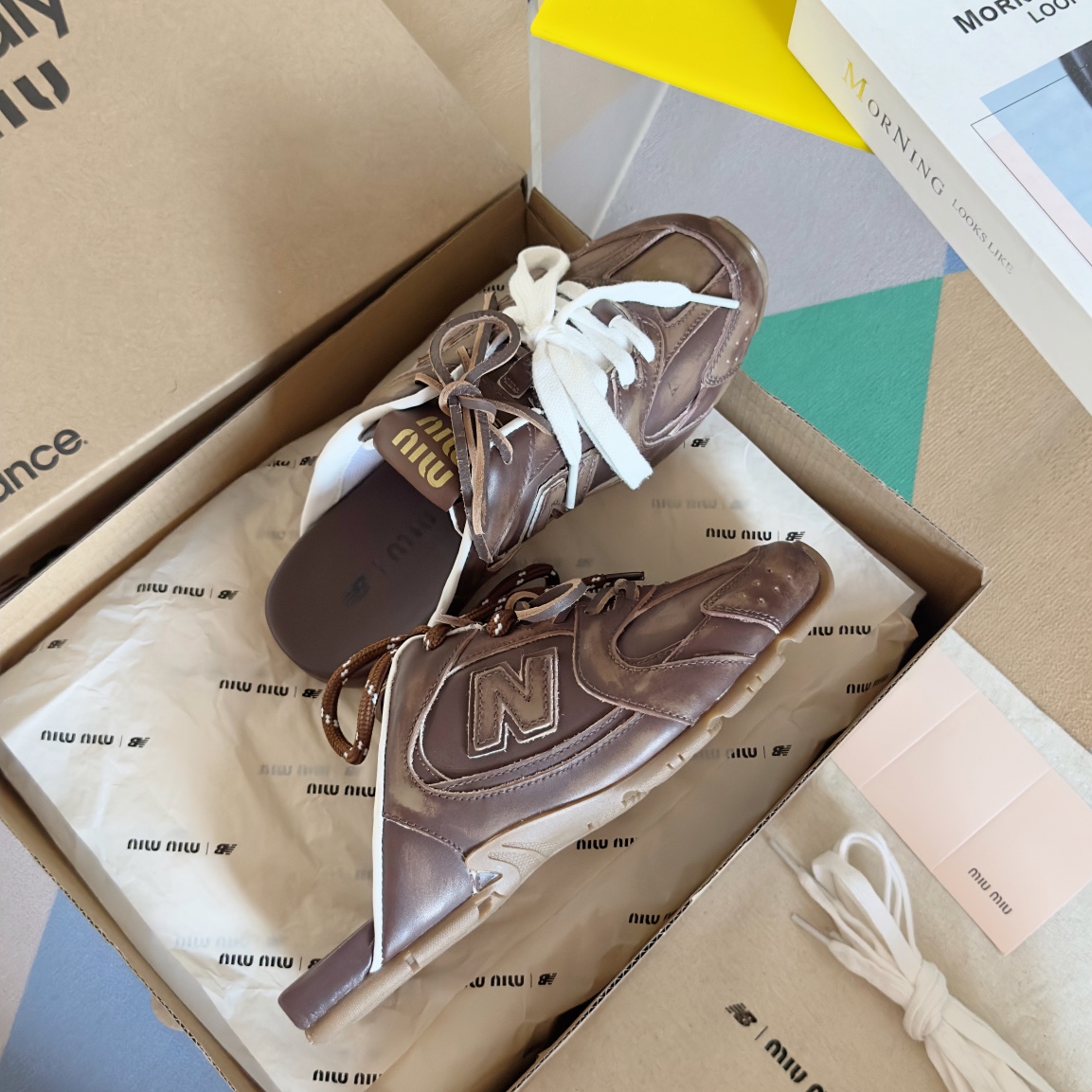Miu Miu 缪缪MiuMiu x New Balance新百伦 NB530 半拖鞋 休闲 运动鞋 阿甘鞋 德训鞋