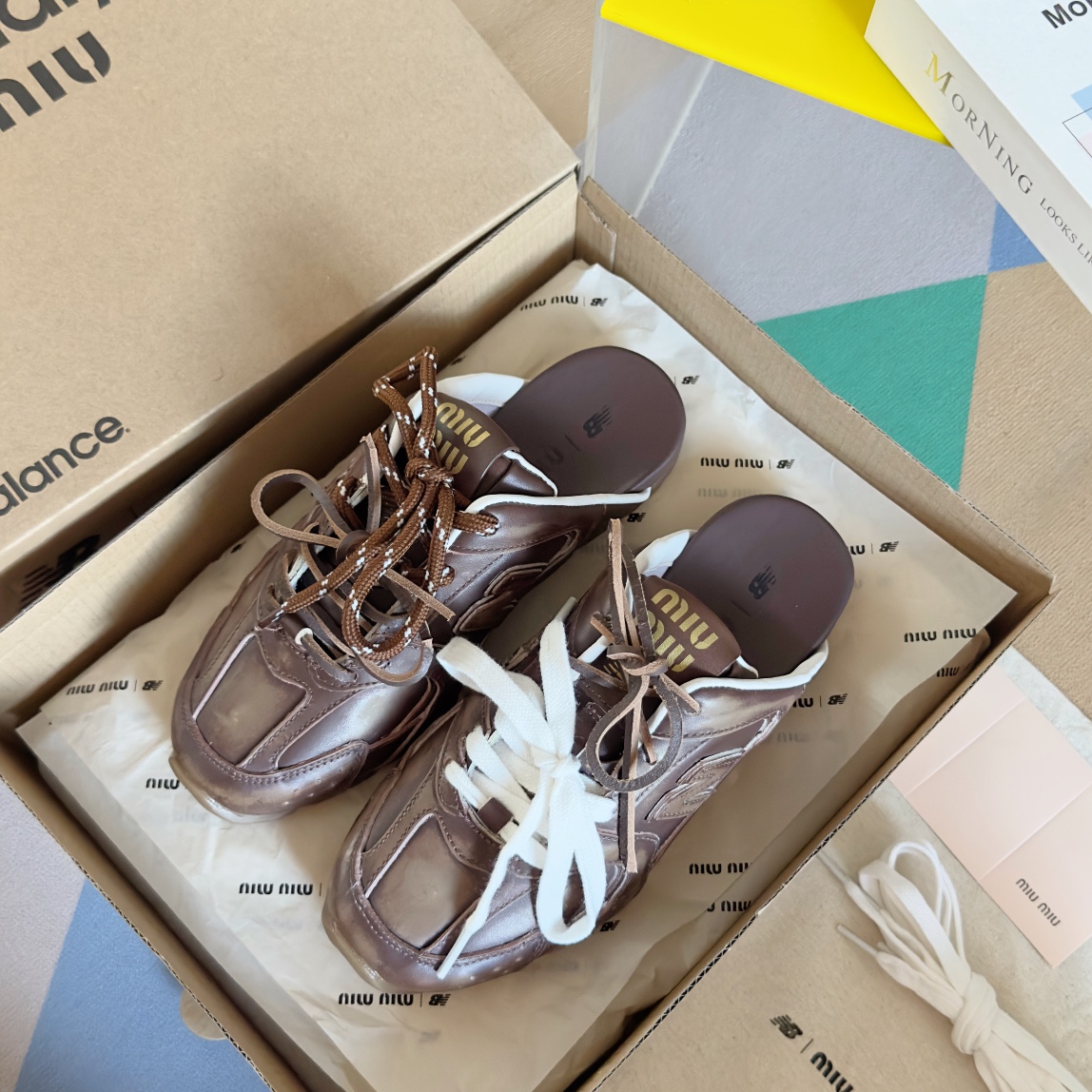 Miu Miu 缪缪MiuMiu x New Balance新百伦 NB530 半拖鞋 休闲 运动鞋 阿甘鞋 德训鞋