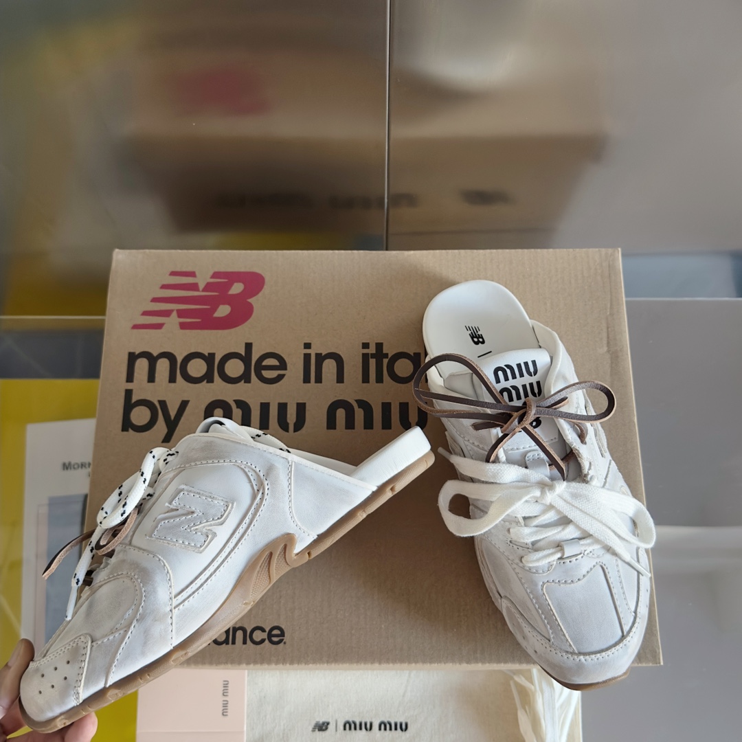 Miu Miu 缪缪MiuMiu x New Balance新百伦 NB530 半拖鞋 休闲 运动鞋 阿甘鞋 德训鞋