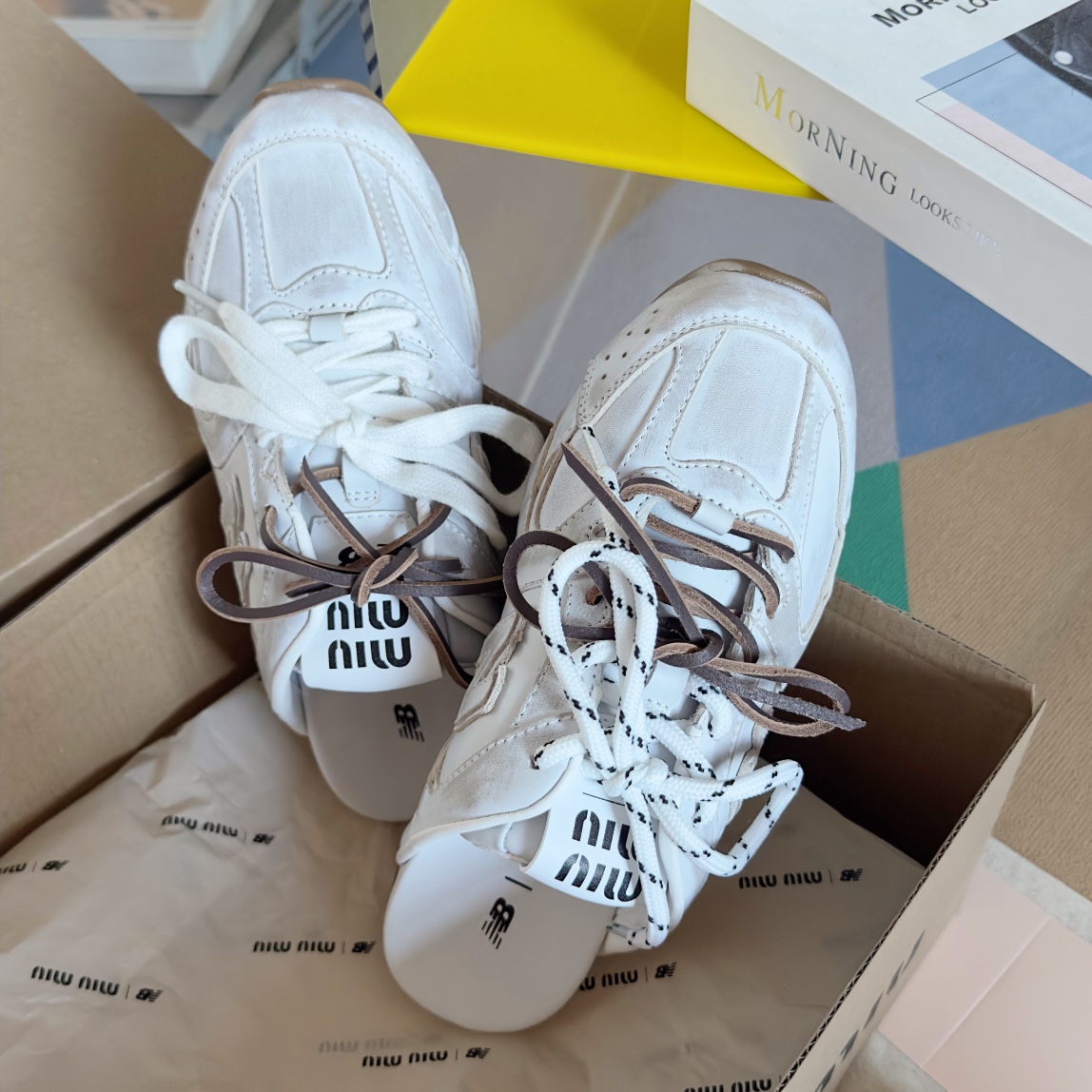 Miu Miu 缪缪MiuMiu x New Balance新百伦 NB530 半拖鞋 休闲 运动鞋 阿甘鞋 德训鞋