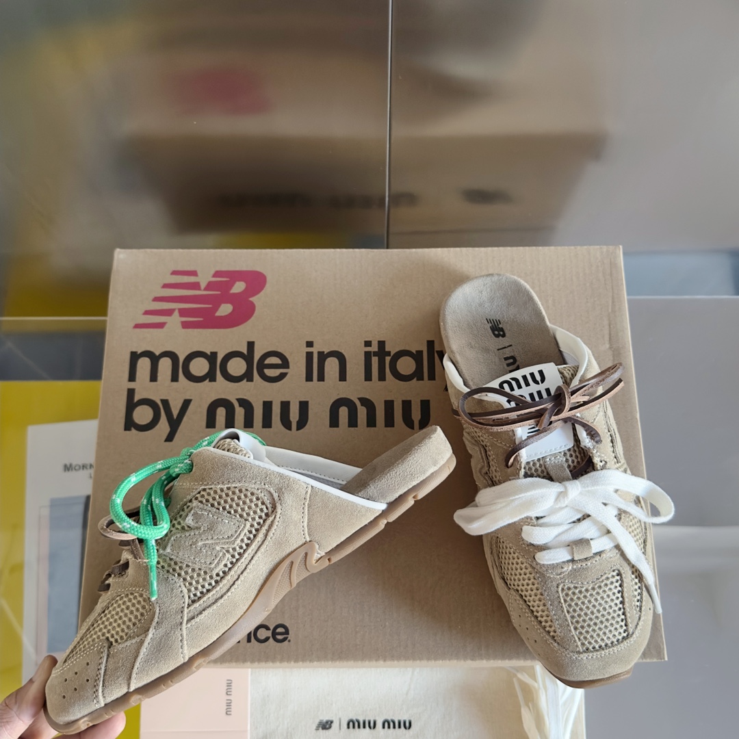 Miu Miu 缪缪MiuMiu x New Balance新百伦 NB530 半拖鞋 休闲 运动鞋 阿甘鞋 德训鞋
