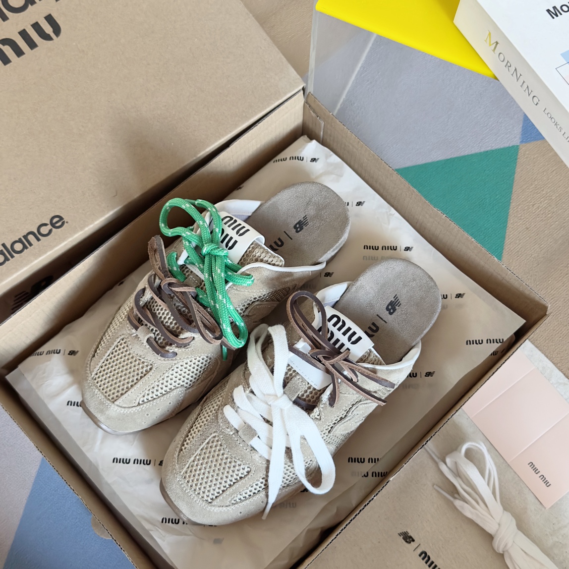 Miu Miu 缪缪MiuMiu x New Balance新百伦 NB530 半拖鞋 休闲 运动鞋 阿甘鞋 德训鞋