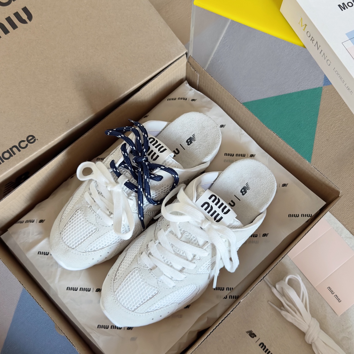 Miu Miu 缪缪MiuMiu x New Balance新百伦 NB530 半拖鞋 休闲 运动鞋 阿甘鞋 德训鞋