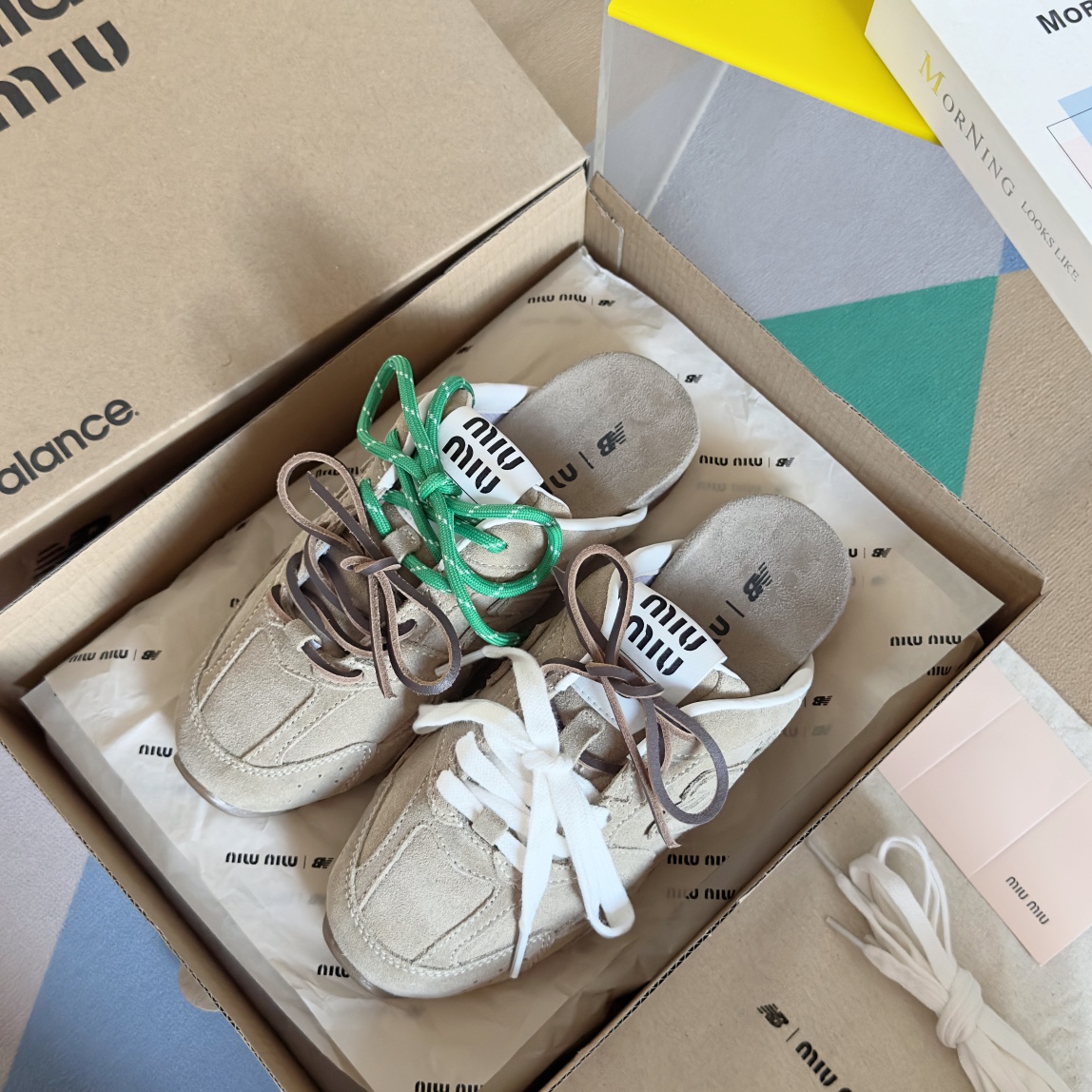 Miu Miu 缪缪MiuMiu x New Balance新百伦 NB530 半拖鞋 休闲 运动鞋 阿甘鞋 德训鞋