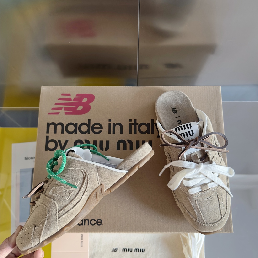 Miu Miu 缪缪MiuMiu x New Balance新百伦 NB530 半拖鞋 休闲 运动鞋 阿甘鞋 德训鞋