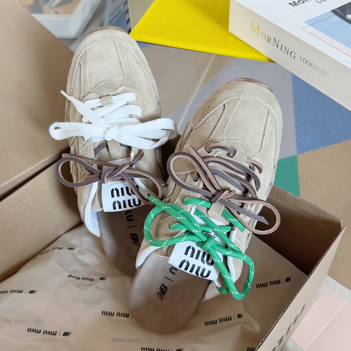 Miu Miu 缪缪MiuMiu x New Balance新百伦 NB530 半拖鞋 休闲 运动鞋 阿甘鞋 德训鞋