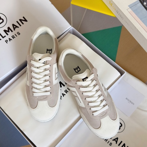 Balmain Swan Series Leather Sneakers For Women And Men Casual Sports Shoes 1 Balmain Swan Series Leather Sneakers For Women And Men Casual Sports Shoes
