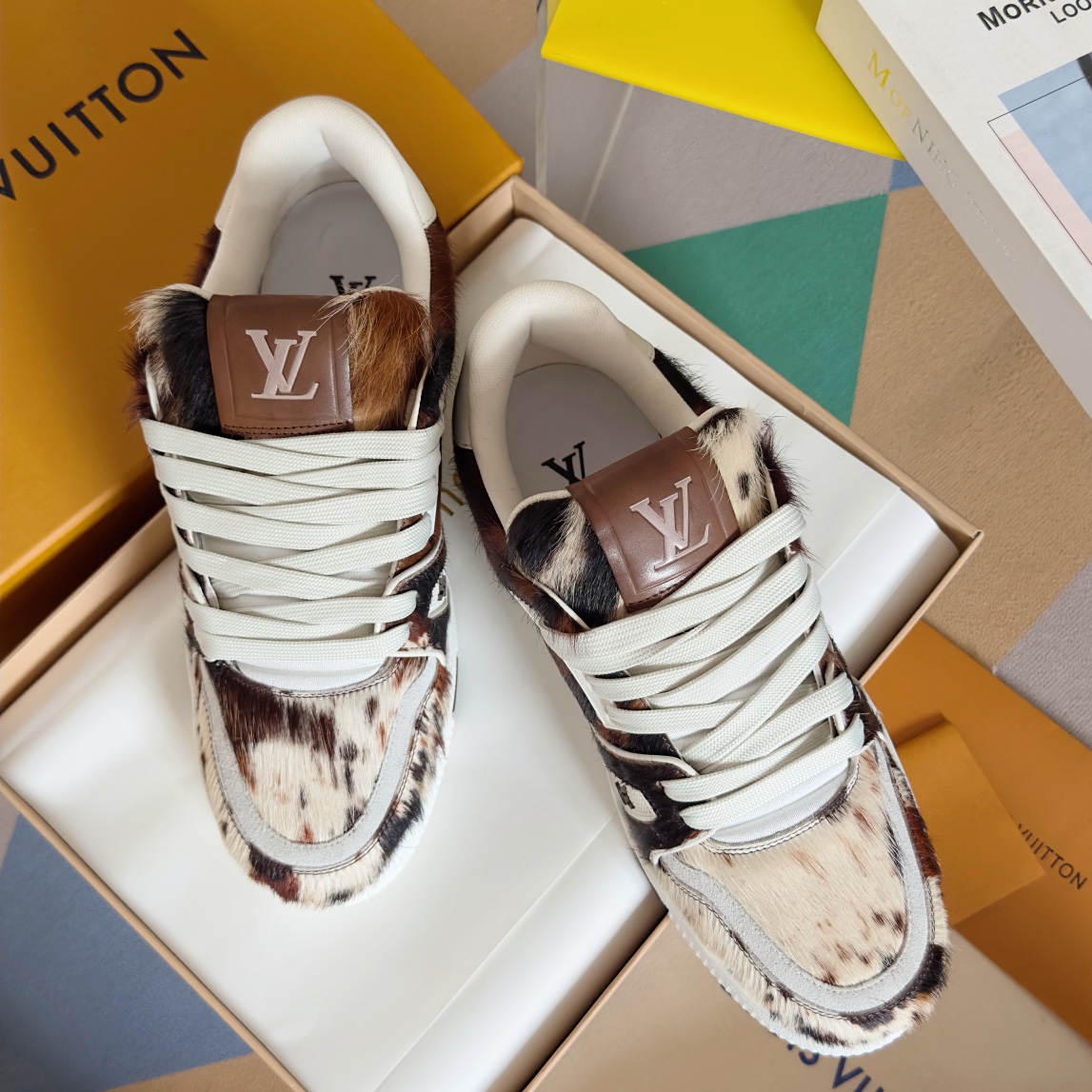 Louis Vuitton AAAAA+
 Skateboard Shoes Sneakers Outlet Sale Store
 Men Cowhide Horsehair Rubber TPU Fall/Winter Collection Casual