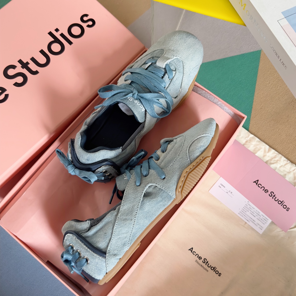 顶级版本：女款
Acne studios 24FW 丹宁牛仔布 芭蕾舞鞋 休闲 运动鞋
原版购入开发 做