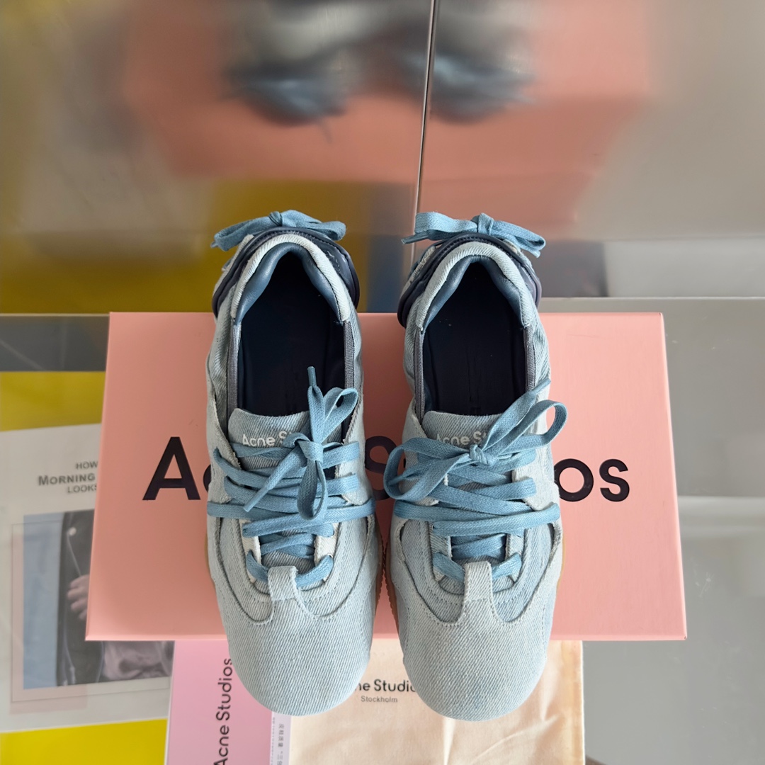 顶级版本：女款
Acne studios 24FW 丹宁牛仔布 芭蕾舞鞋 休闲 运动鞋
原版购入开发 做