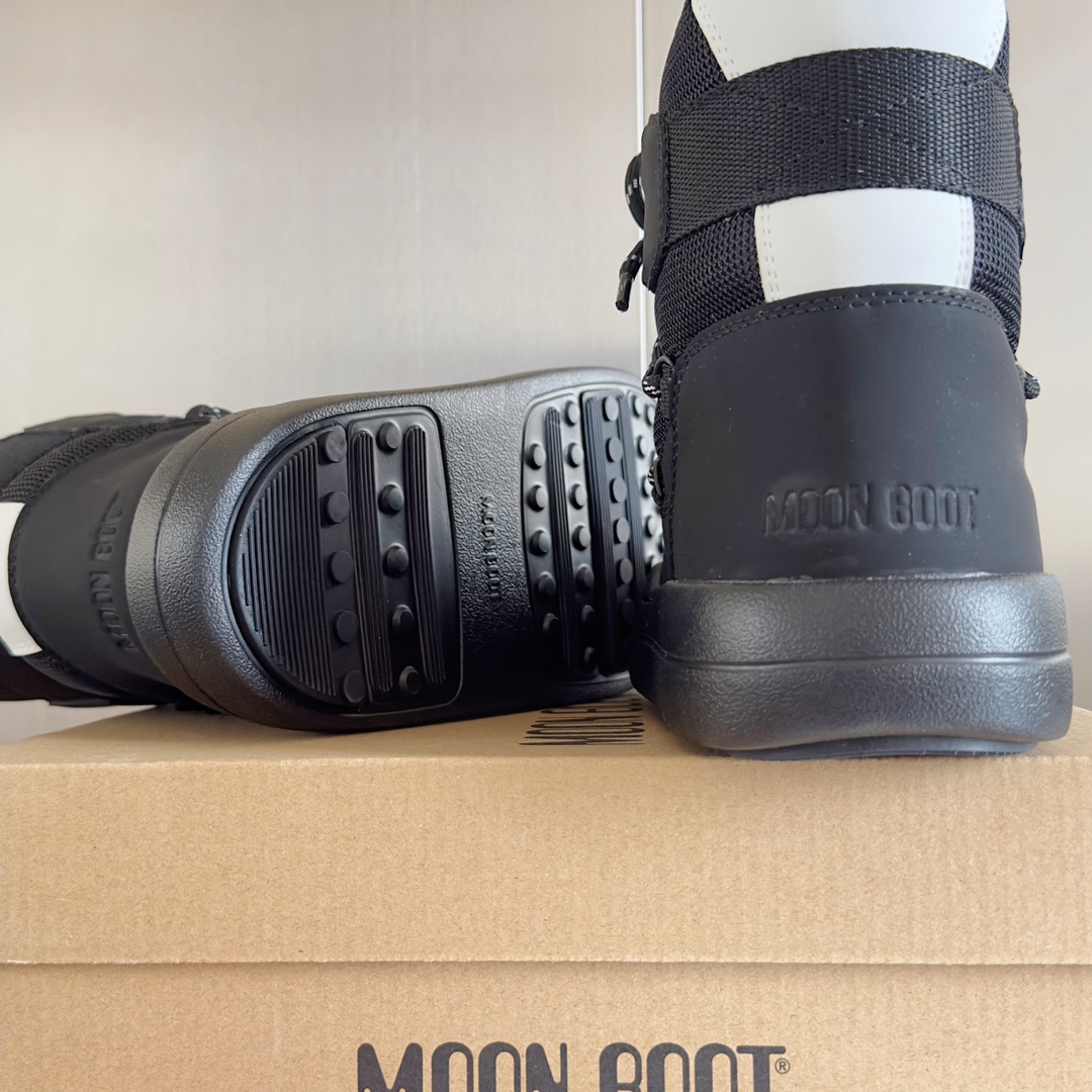 顶级版本MoonBoot最新24秋冬新款PARK系列系带厚底中筒靴短靴雪地靴原版购入开发做货这款Park