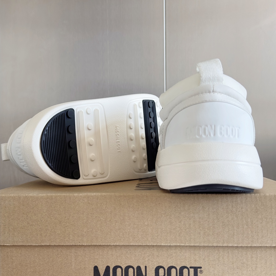 顶级版本MoonBoot最新24秋冬新款PARKSOFT系列毛毛虫厚底休闲鞋一脚蹬雪地靴棉靴原版购入开发