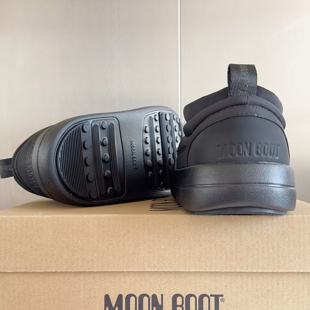 顶级版本MoonBoot最新24秋冬新款PARKSOFT系列毛毛虫厚底休闲鞋一脚蹬雪地靴棉靴原版购入开发