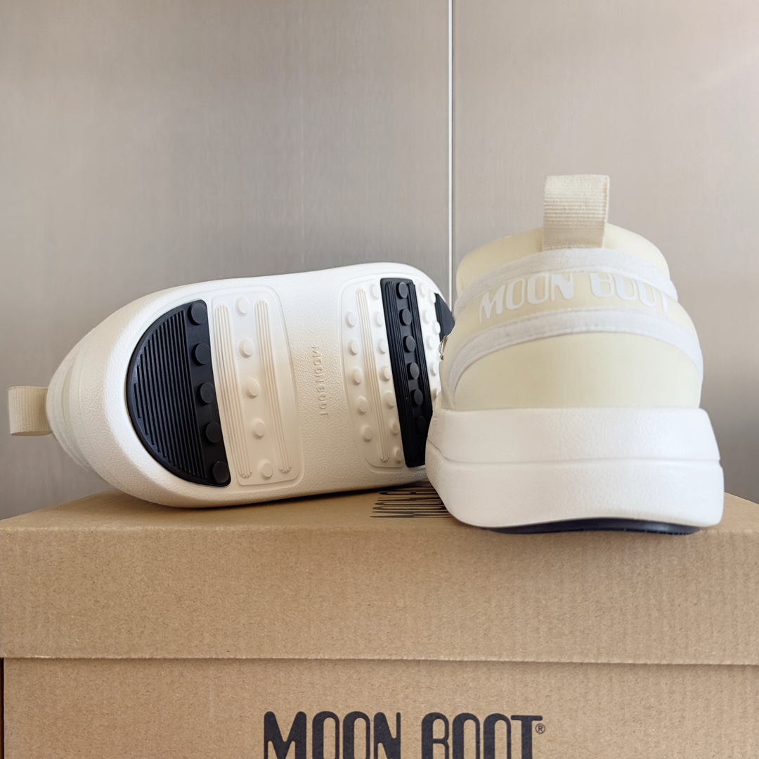 顶级版本MoonBoot最新24秋冬新款PARKICON系列系带厚底休闲鞋一脚蹬雪地靴棉靴原版购入开发做