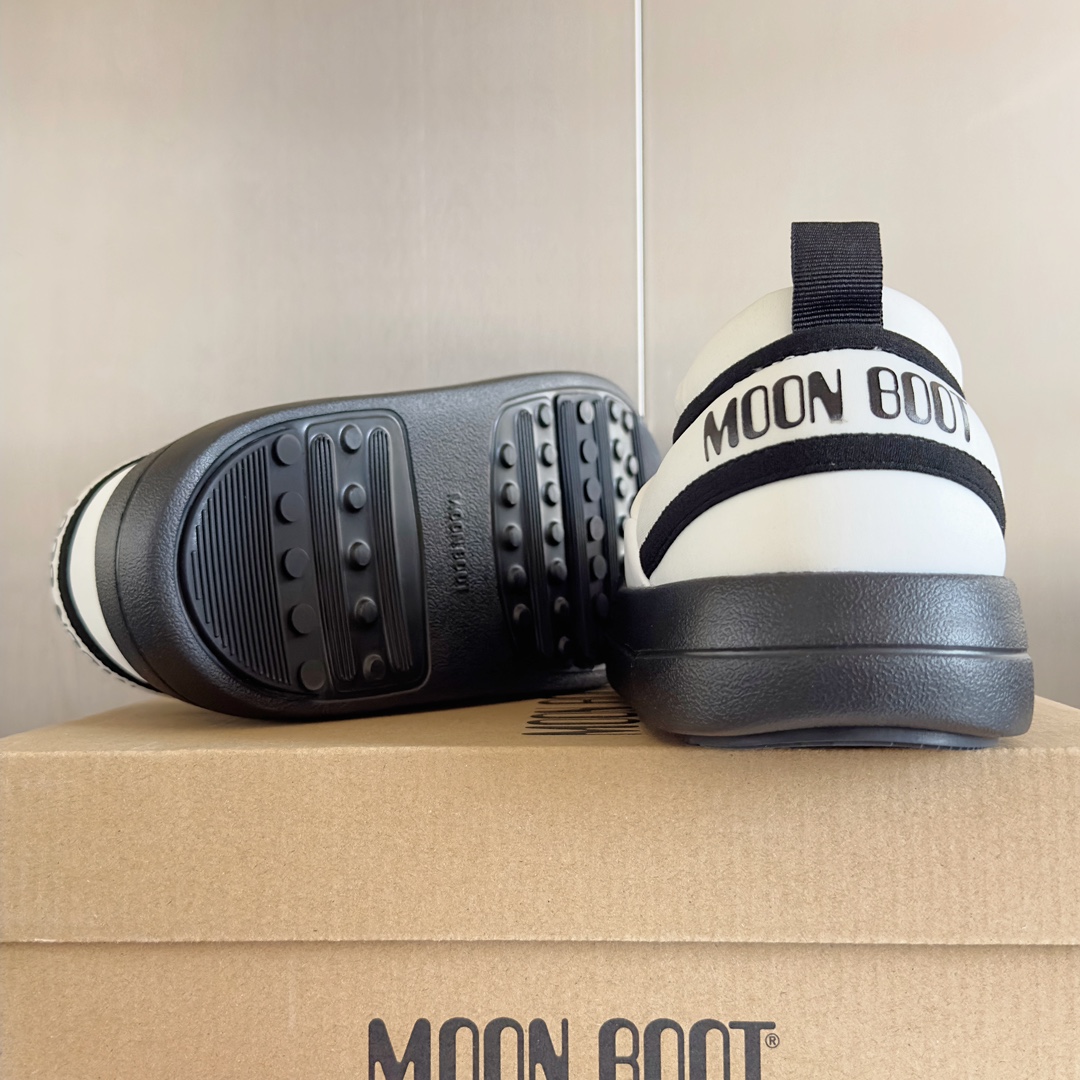 顶级版本MoonBoot最新24秋冬新款PARKICON系列系带厚底休闲鞋一脚蹬雪地靴棉靴原版购入开发做