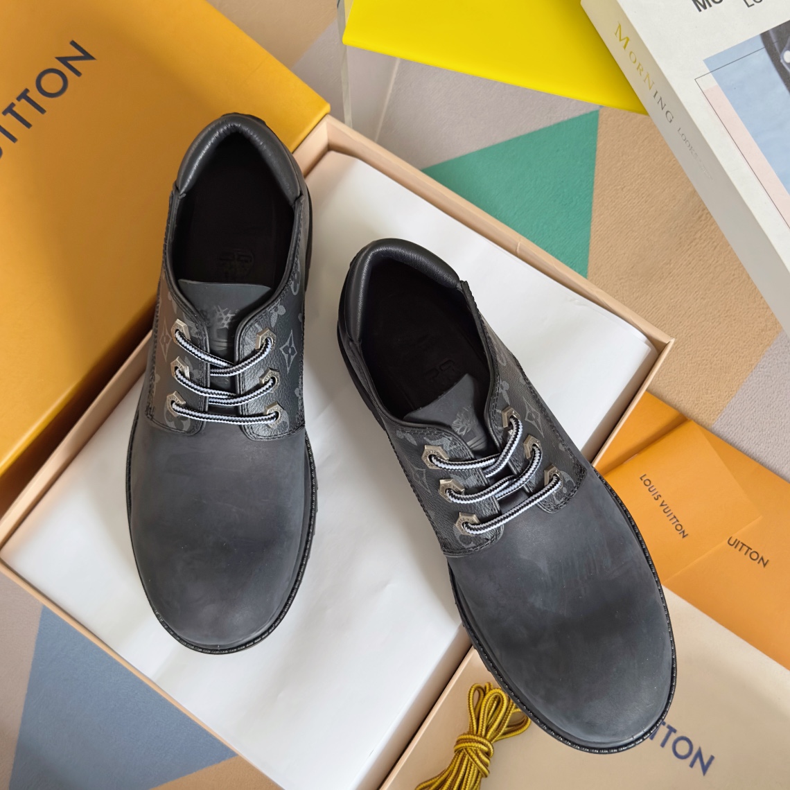 LV x Timberland Collaboration: Men’s Ankle Boots with Monogram Details