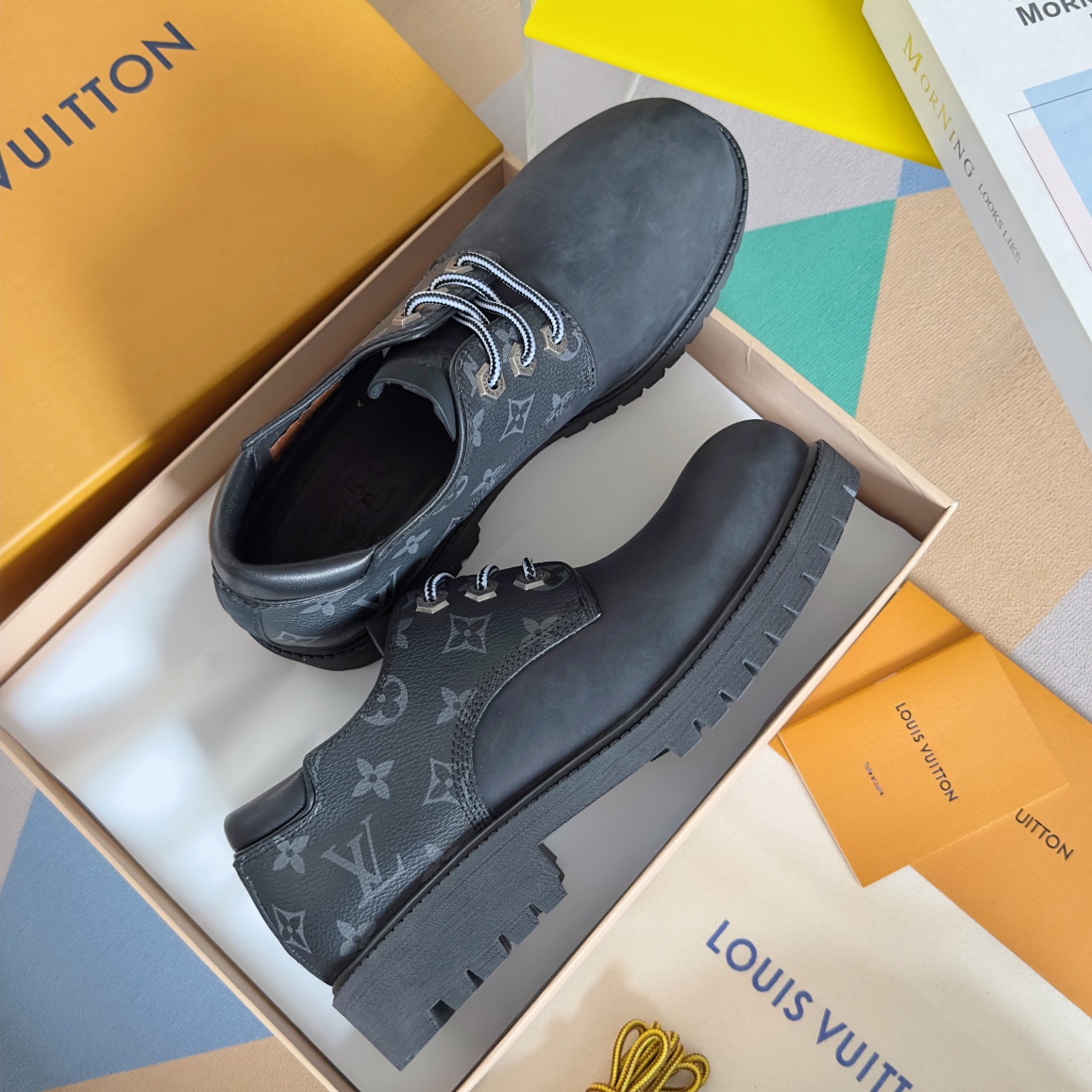 LV x Timberland Collaboration: Men’s Ankle Boots with Monogram Details - 图片 4