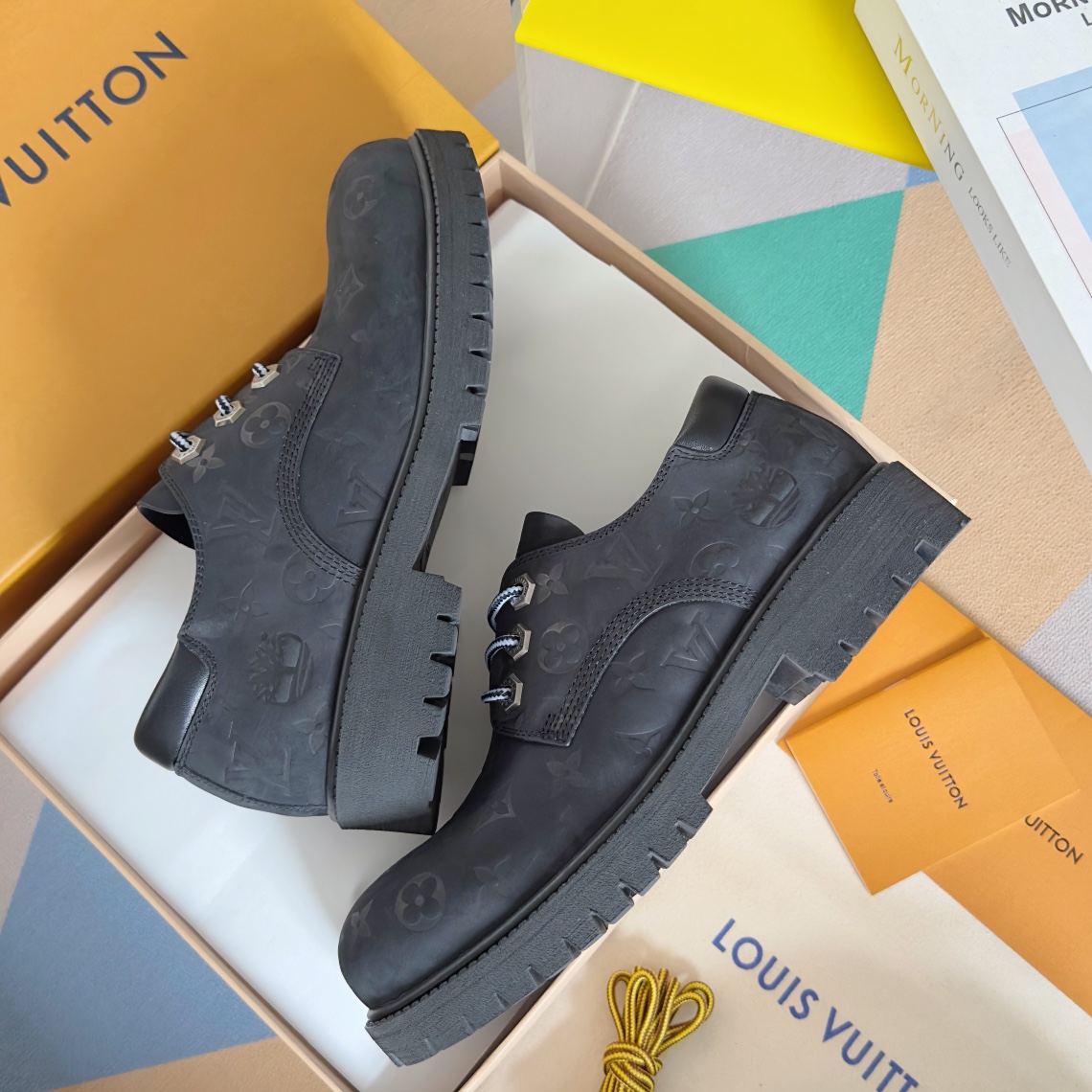 LV x Timberland Collaboration: Monogram Leather Ankle Boots for Men - 图片 6