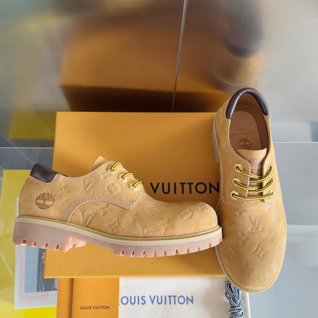LV x Timberland Collaboration: Monogram Leather Ankle Boots for Men - 图片 2