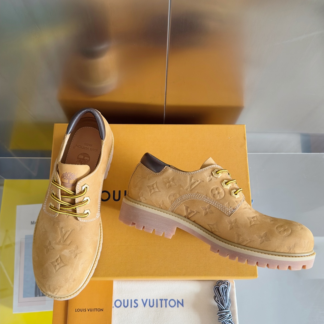 LV x Timberland Collaboration: Monogram Leather Ankle Boots for Men - 图片 3