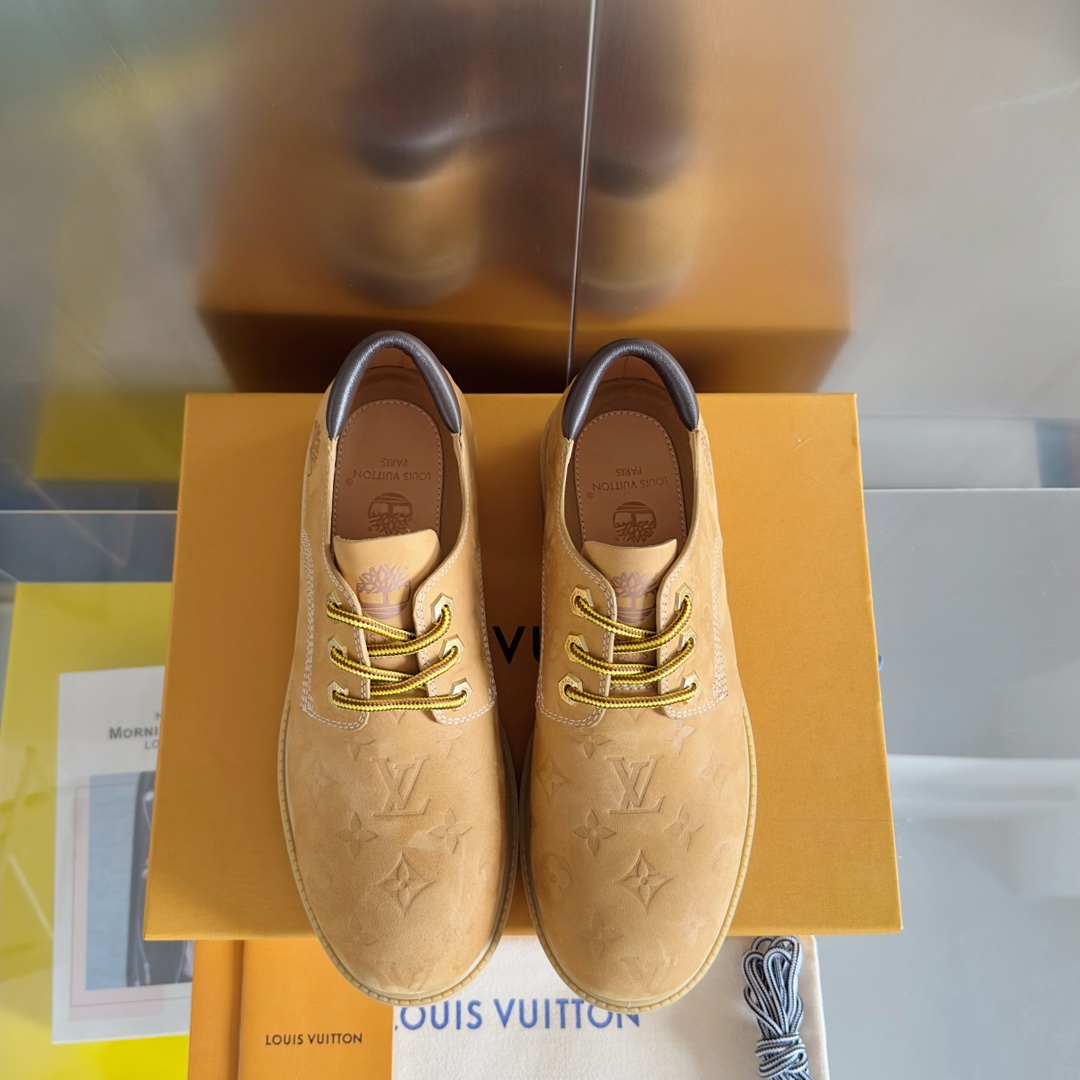 LV x Timberland Collaboration: Monogram Leather Ankle Boots for Men - 图片 7