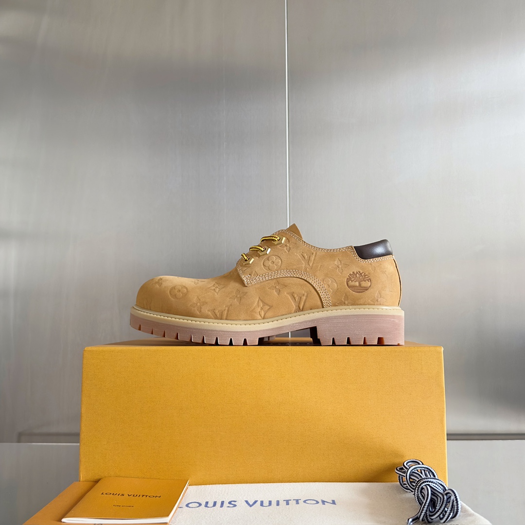 LV x Timberland Collaboration: Monogram Leather Ankle Boots for Men - 图片 5