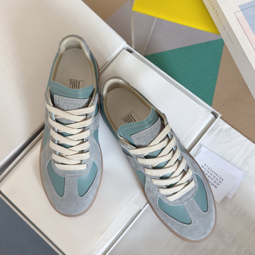 Maison Margiela MM6: Unisex Leather & Suede Sneakers - Stylish & Comfortable 1 Maison Margiela MM6: Unisex Leather & Suede Sneakers - Stylish & Comfortable