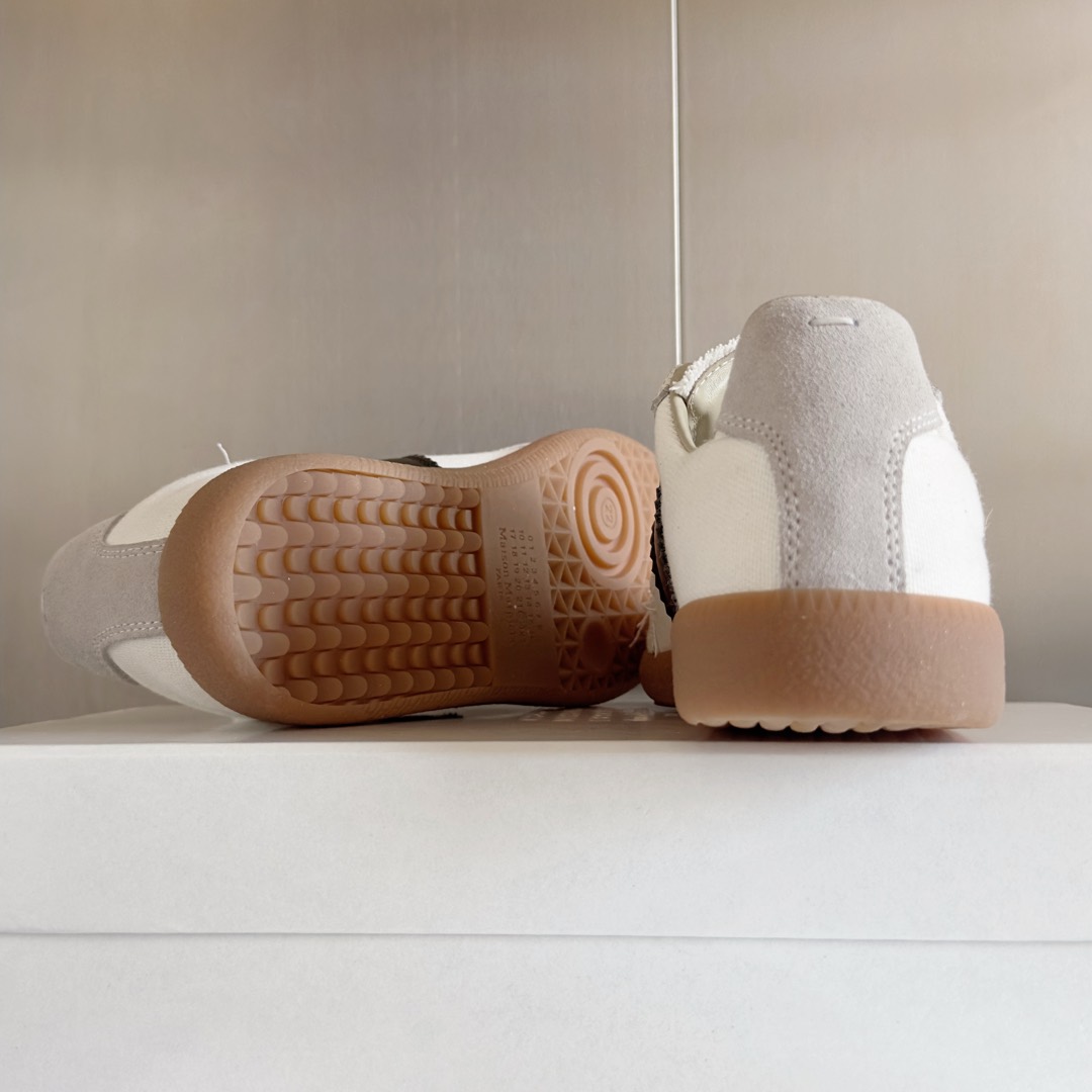 Maison Margiela MM6 White Leather & Suede Trim Sneakers Couple Casual Shoes 10 i1735641201384 7542 0 8