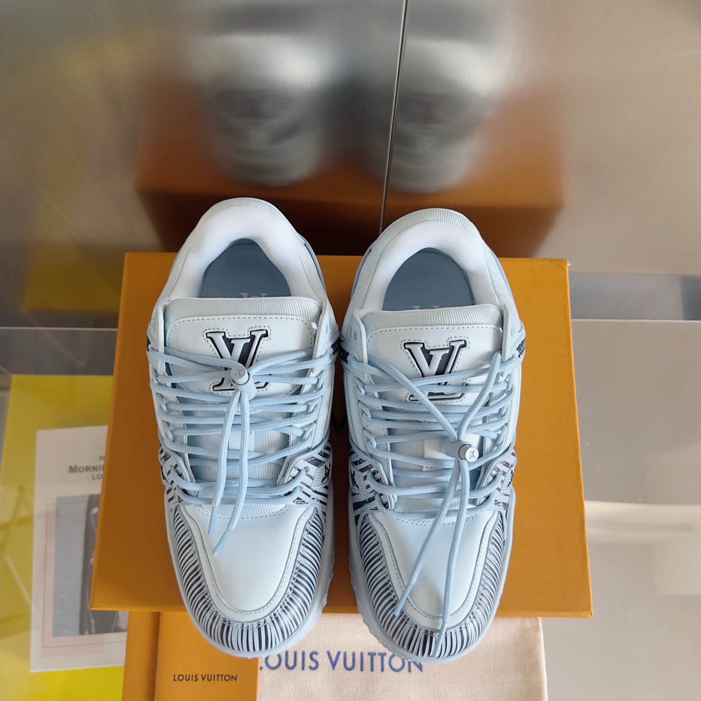 Louis Vuitton LV x Park Seo-Bo联名款 Trainer Maxi系列 胖丁 面包鞋 休闲运动鞋