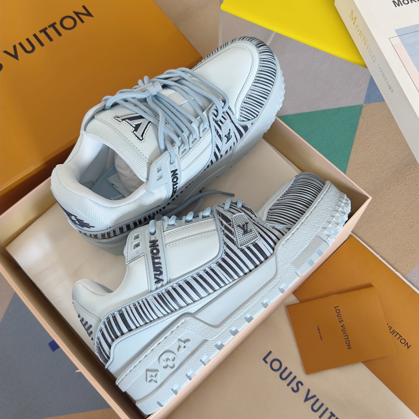 Louis Vuitton LV x Park Seo-Bo联名款 Trainer Maxi系列 胖丁 面包鞋 休闲运动鞋