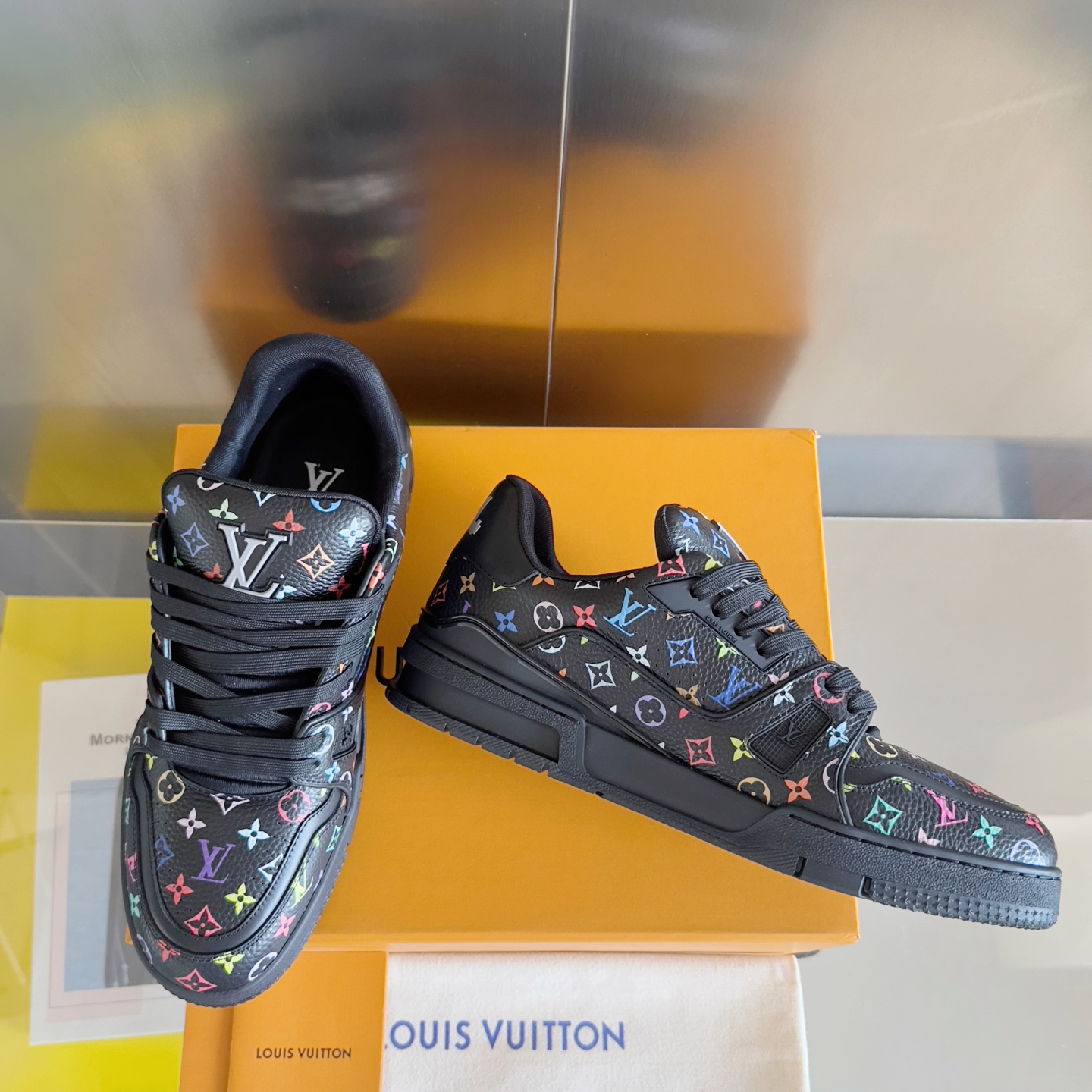 Louis Vuitton LV x TM LV Trainer 路易威登x村上隆 联名款 休闲 运动鞋 滑板鞋
