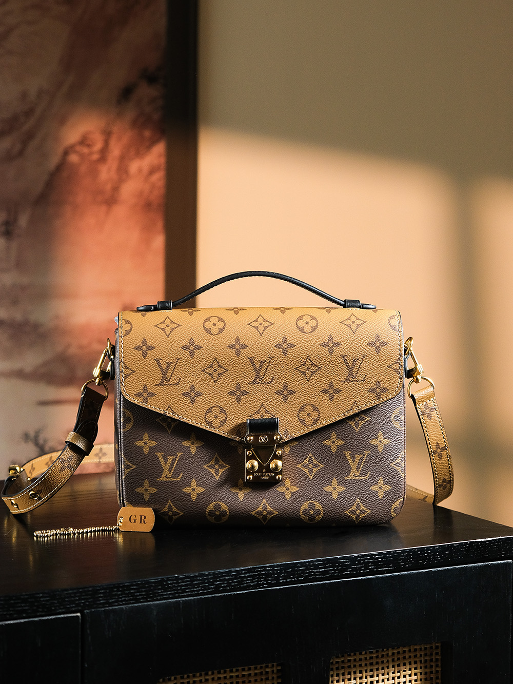 Réplique de haute qualité
 Louis Vuitton LV Pochette MeTis Sacs Besace Jaune Monogram Reverse Fashion