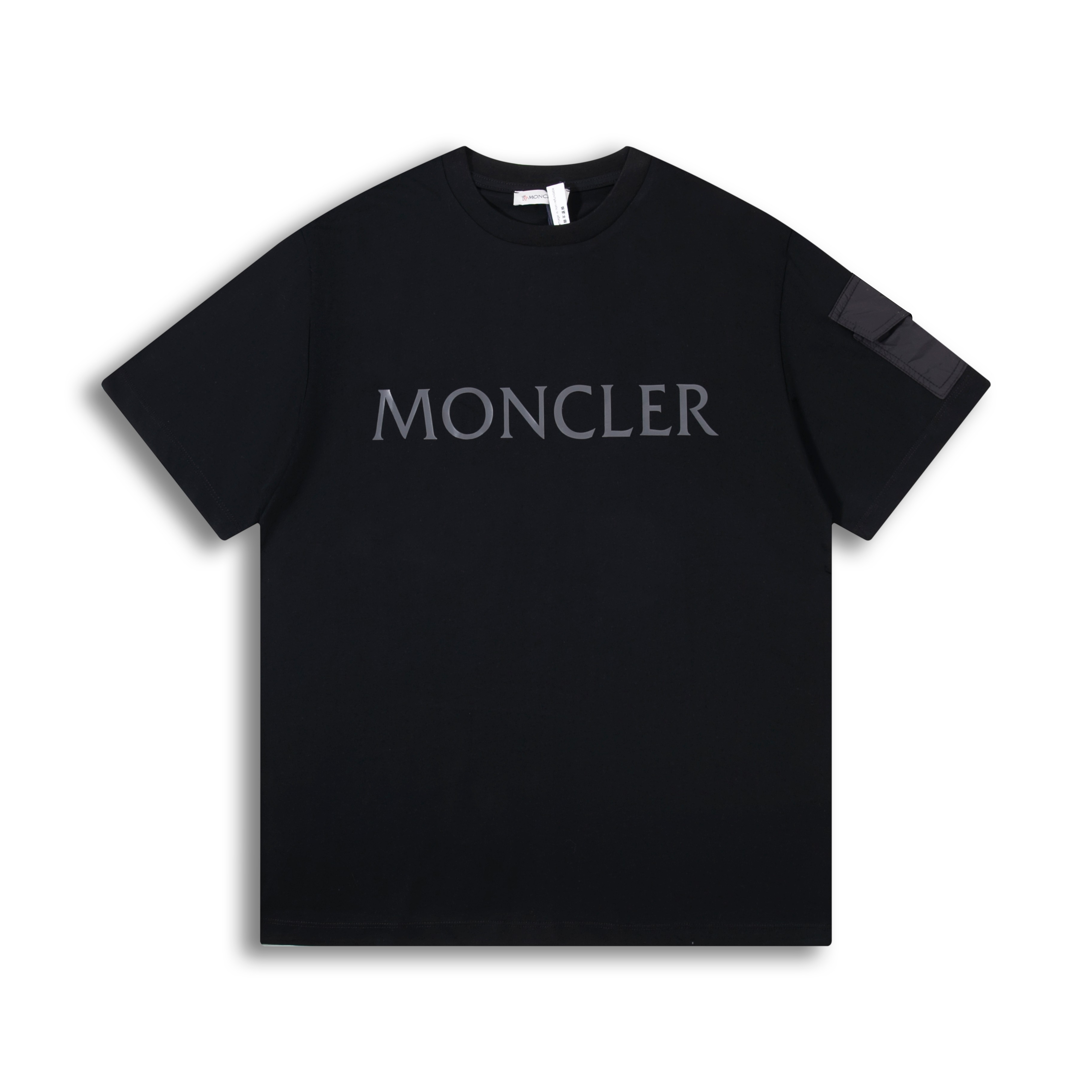 Versión correcta de alta calidad Mengkou moncler nueva temporada camiseta de manga corta con bolsillo de etiqueta, conf…