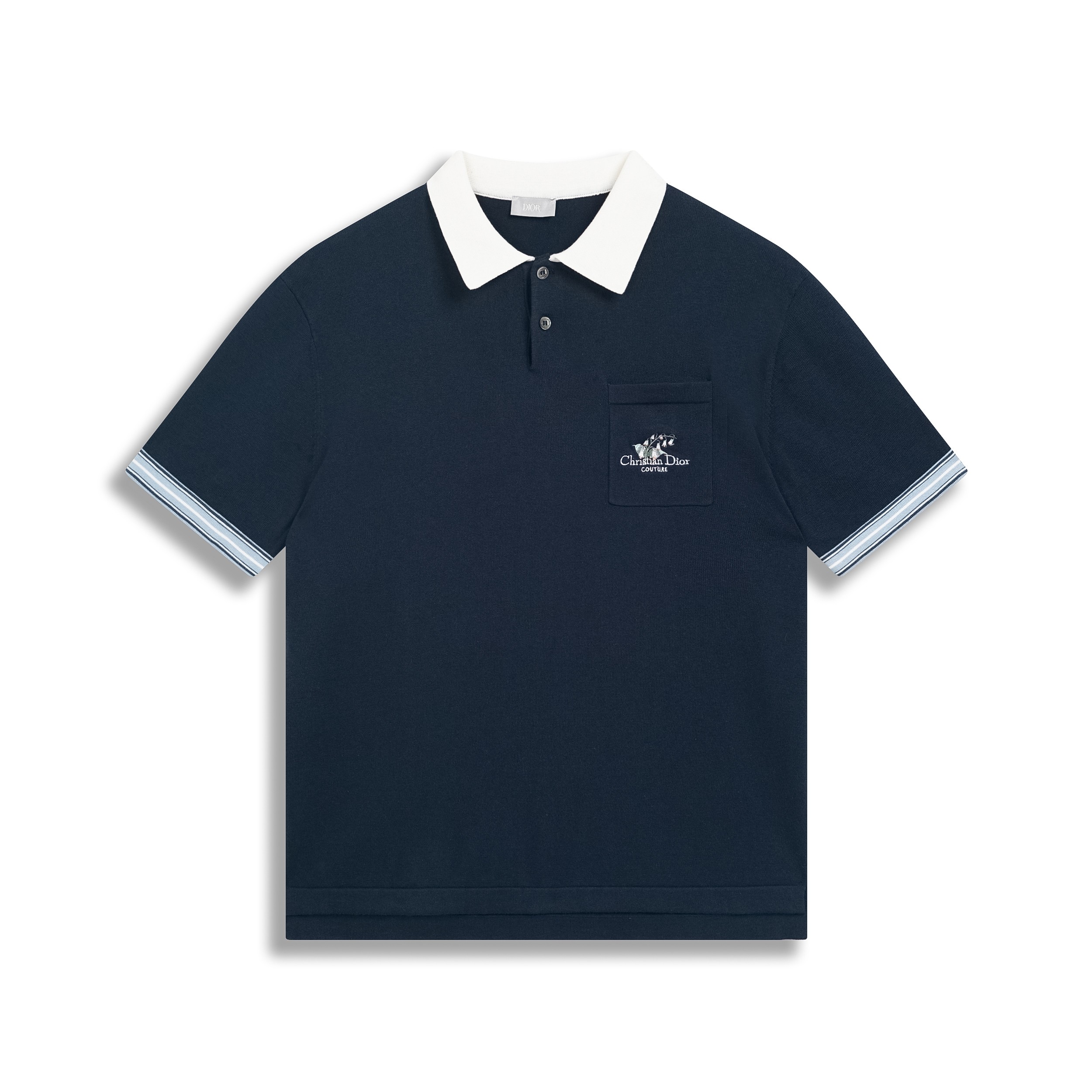 Versión correcta del nuevo polo Christian Dior Couture de manga corta P105 Dior / 2025ss de alta calidad con bordado de…