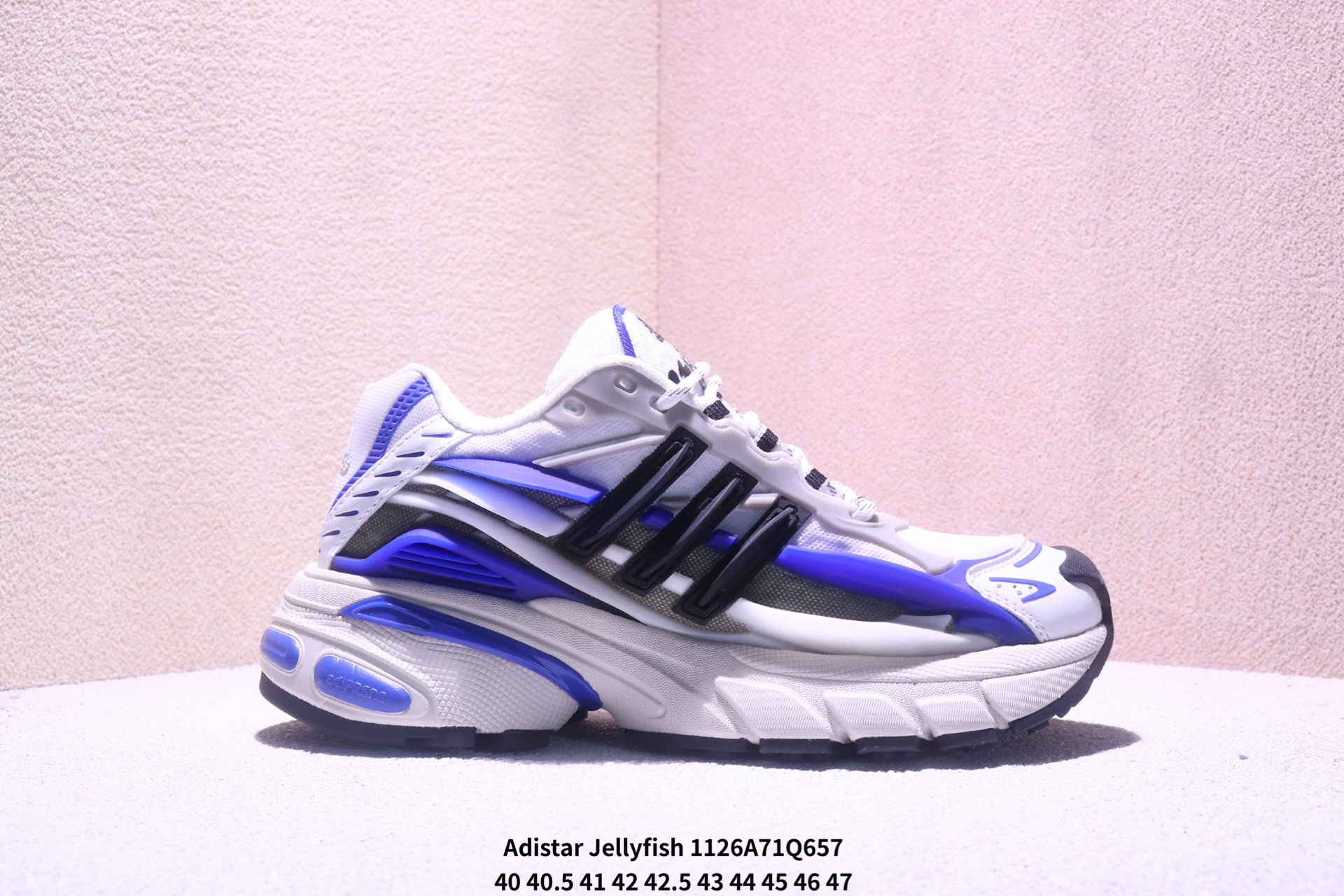 💰170
Adidas Originals Adistar Jellyfish 阿迪复古舒适防滑减震运动鞋    尺码：35-45半
XM1126Q657