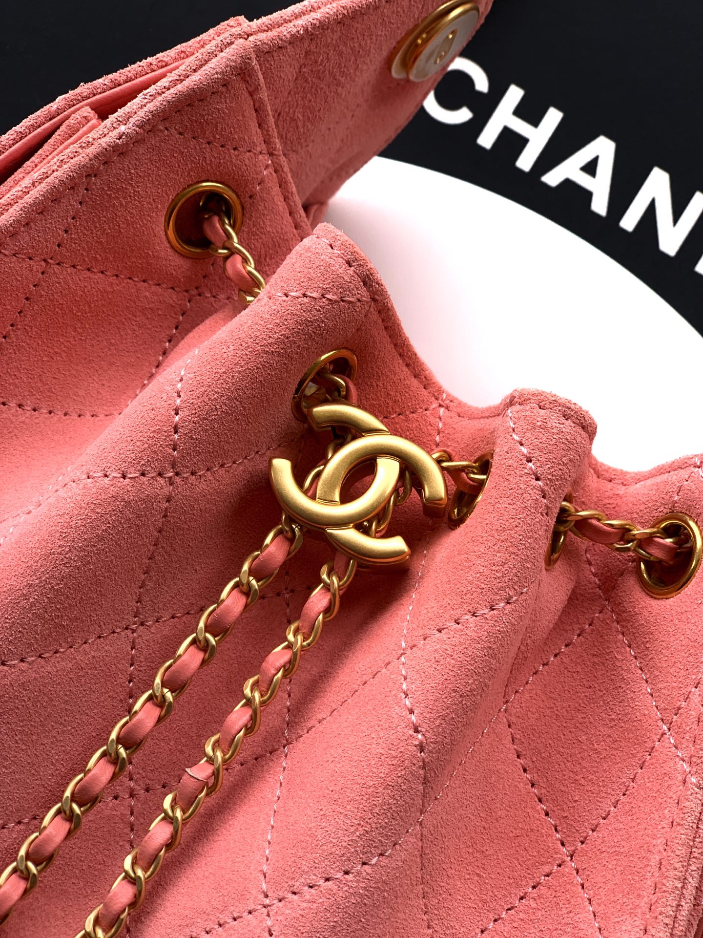 Chanel Style Pink Leather Chain Bag Bags Chain Bag detail image 5 from source 765837