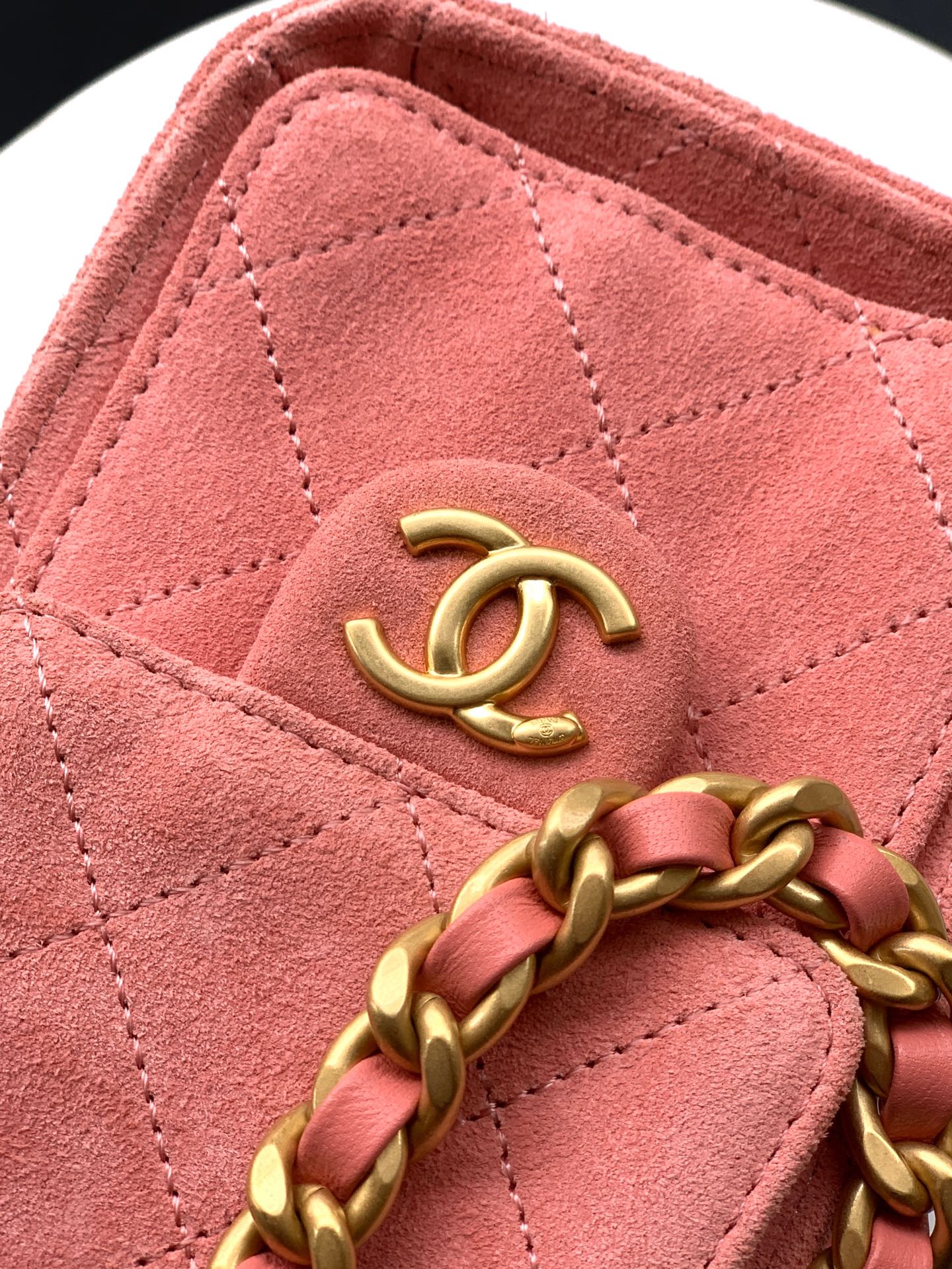 Chanel Style Pink Leather Chain Bag Bags Chain Bag detail image 6 from source 765837