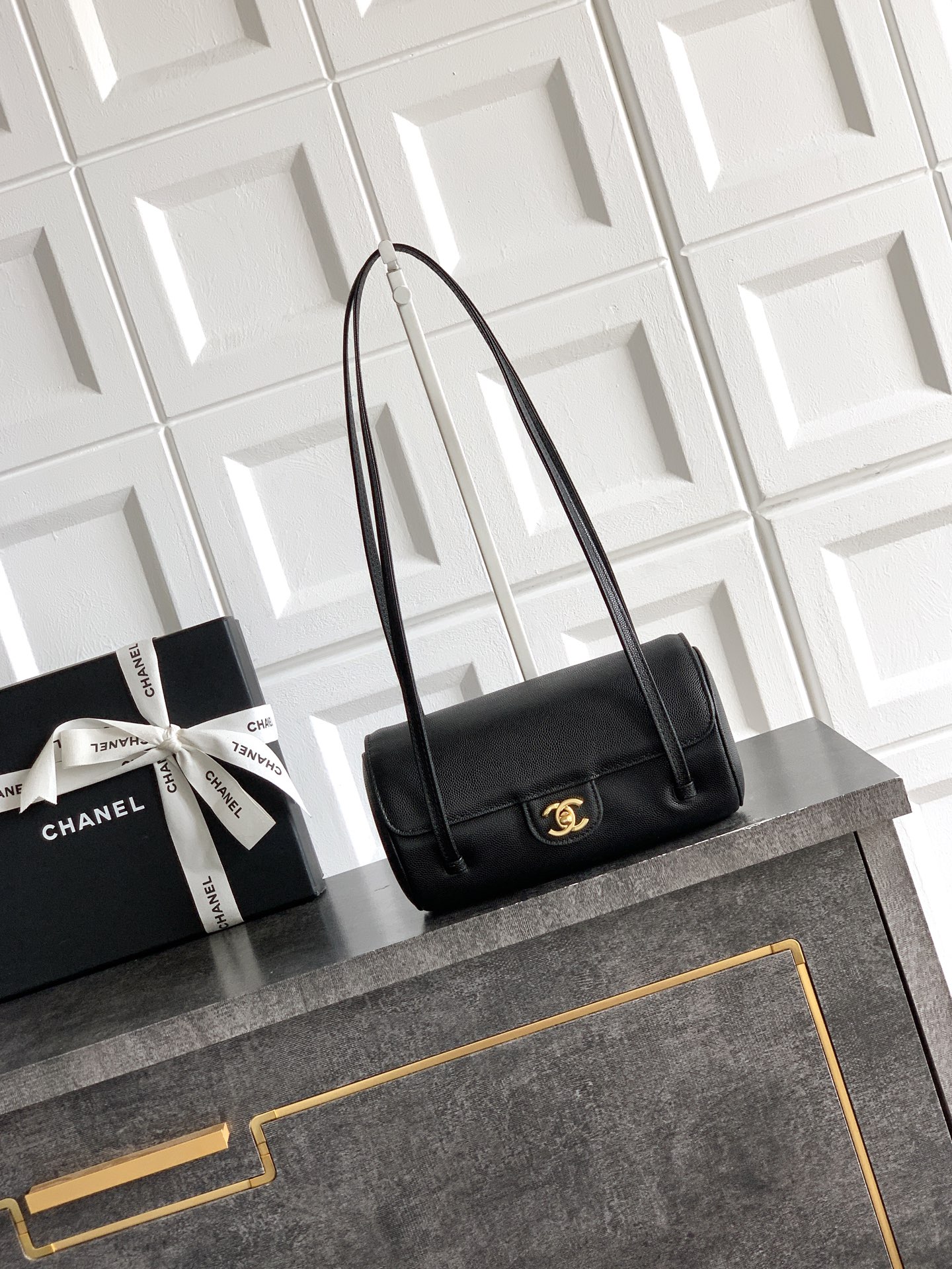 Chanel Cylinder Shoulder Flap Bag