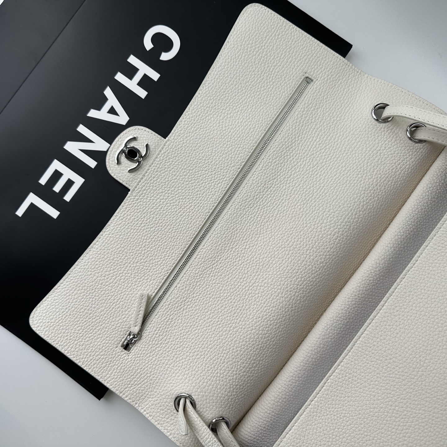 CHANEL Caviar Leather Flap Shoulder Bag