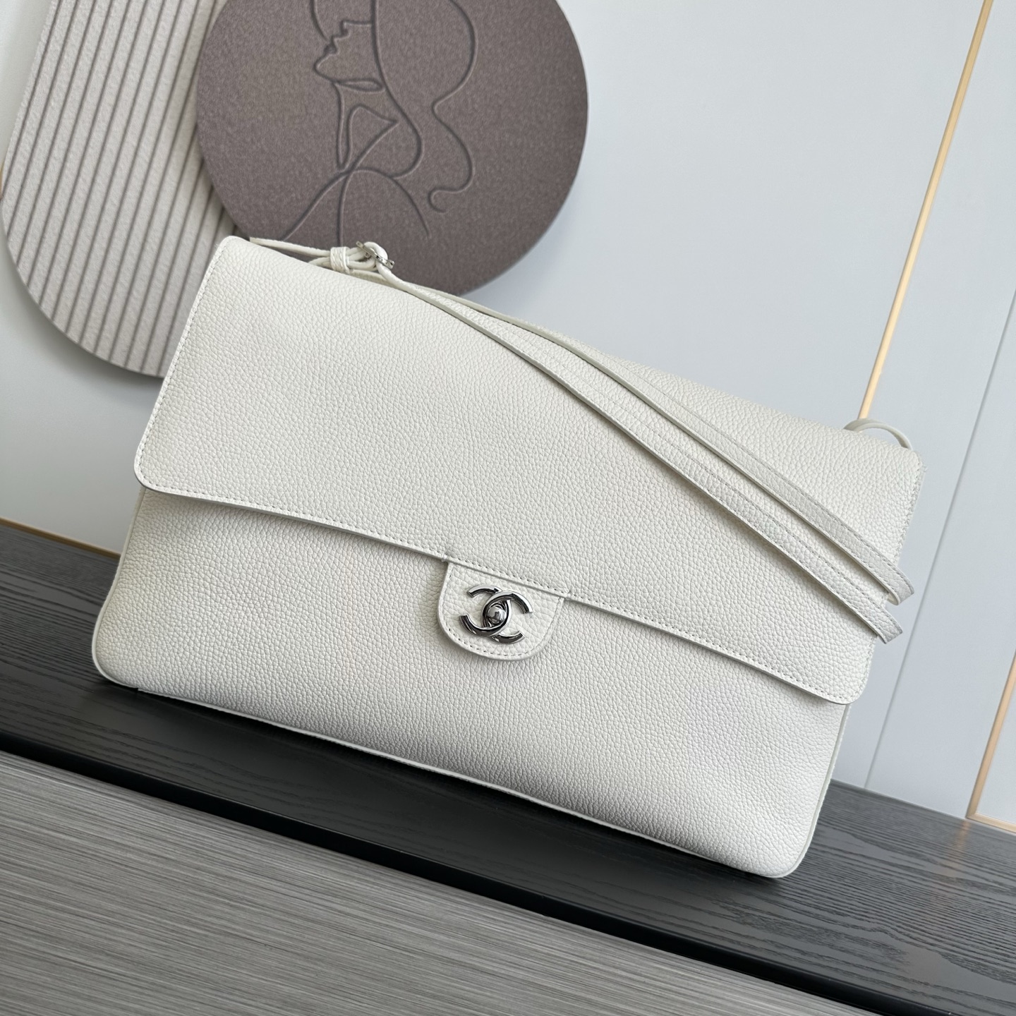 CHANEL Caviar Leather Flap Shoulder Bag