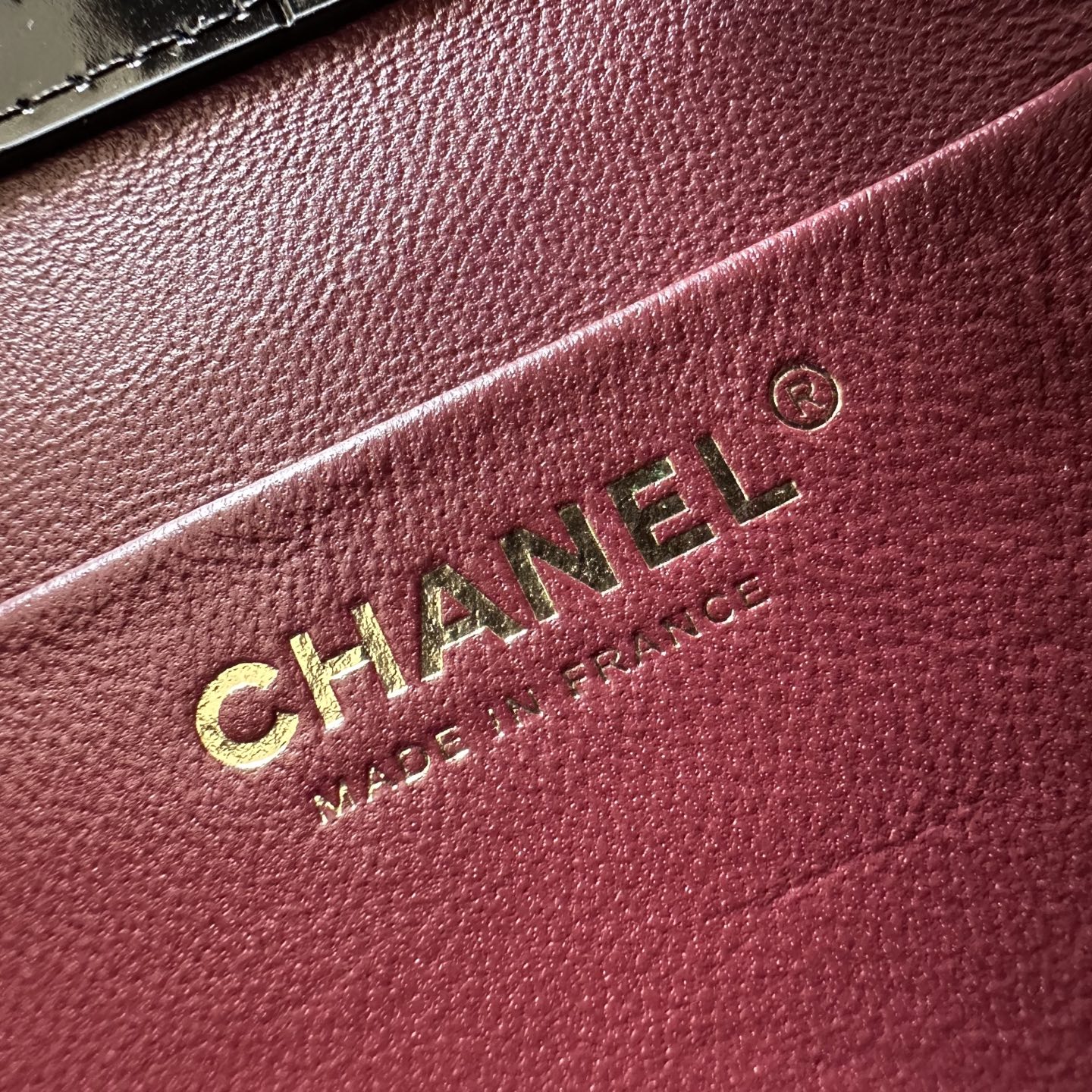 CHANEL Crocodile-Embossed Leather Top Handle Bag