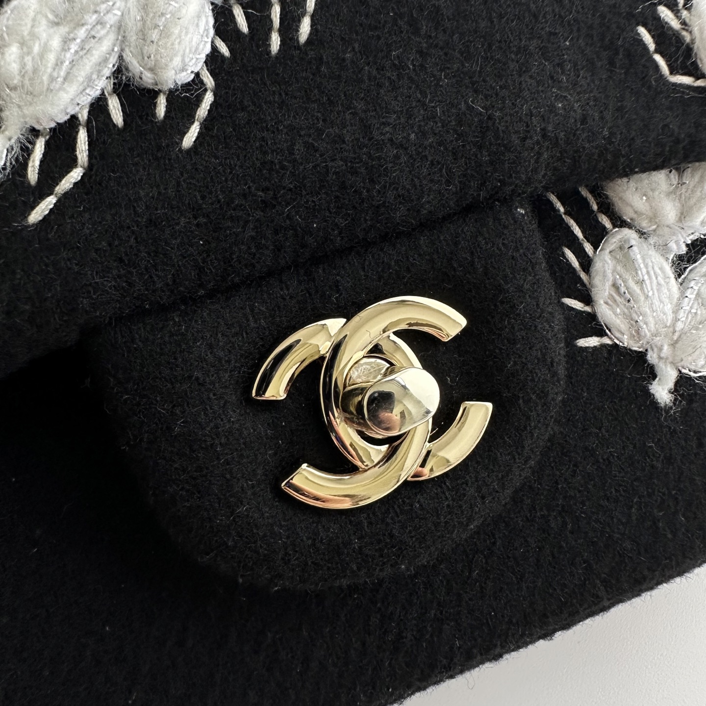 Chanel Embroidery Classic Flap Bag
