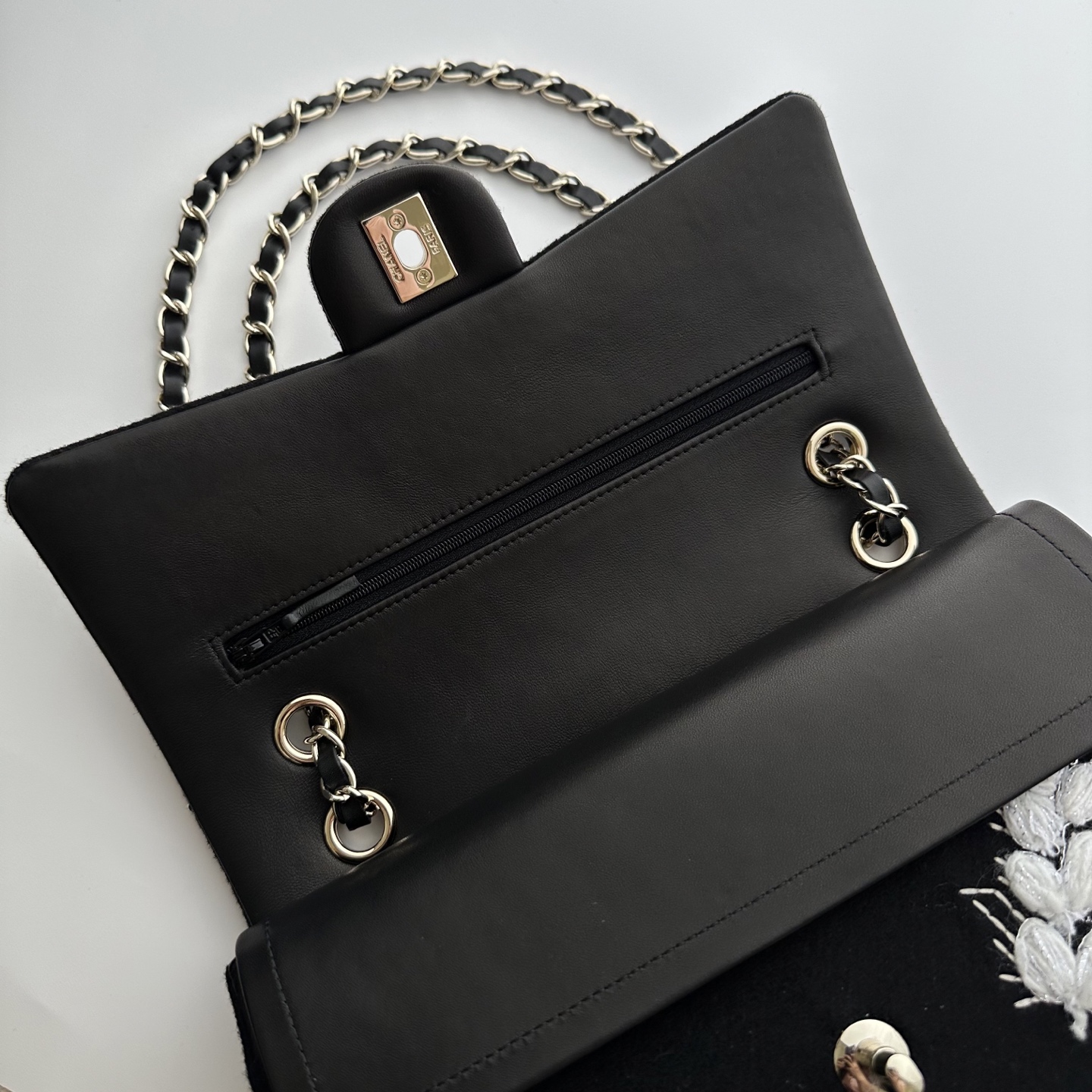 Chanel Embroidery Classic Flap Bag