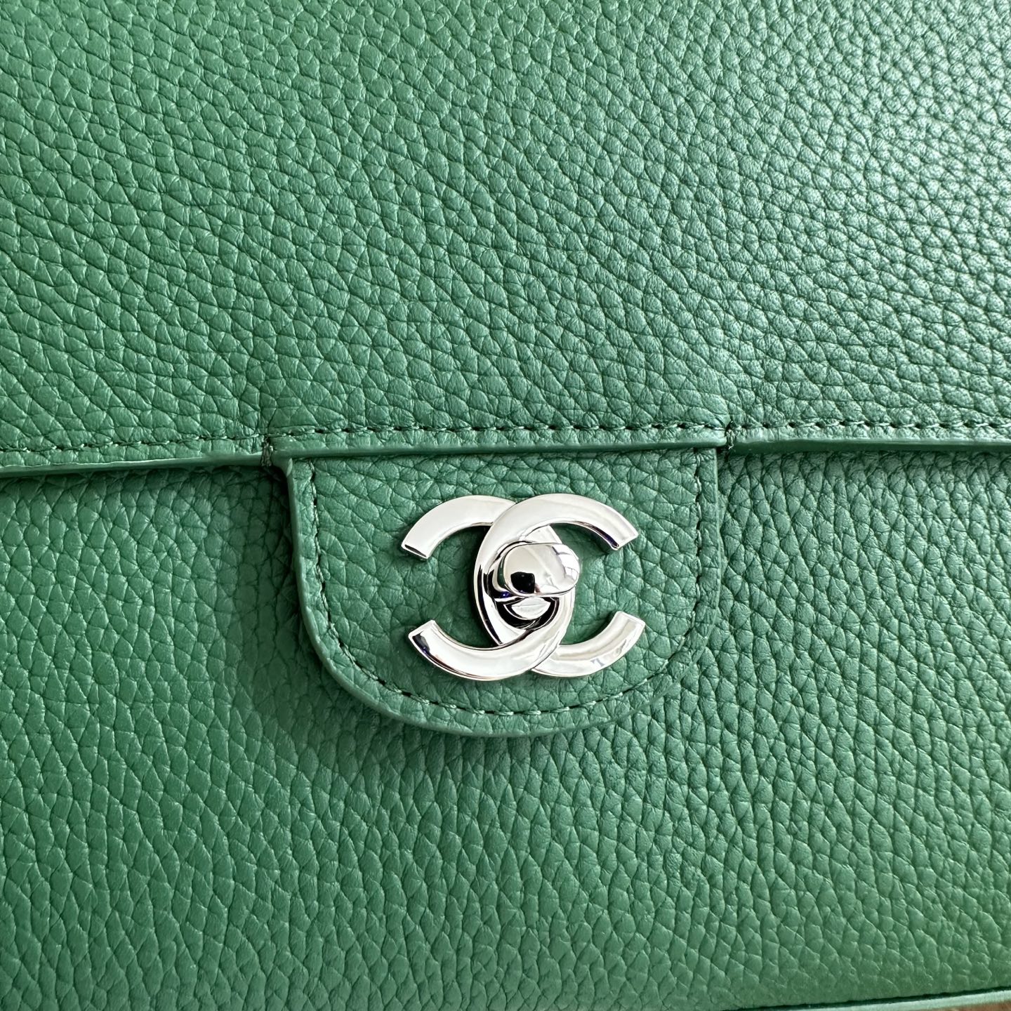 CHANEL Caviar Leather Flap Shoulder Bag