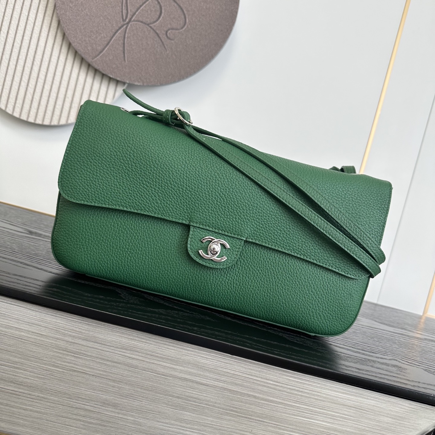 CHANEL Caviar Leather Flap Shoulder Bag