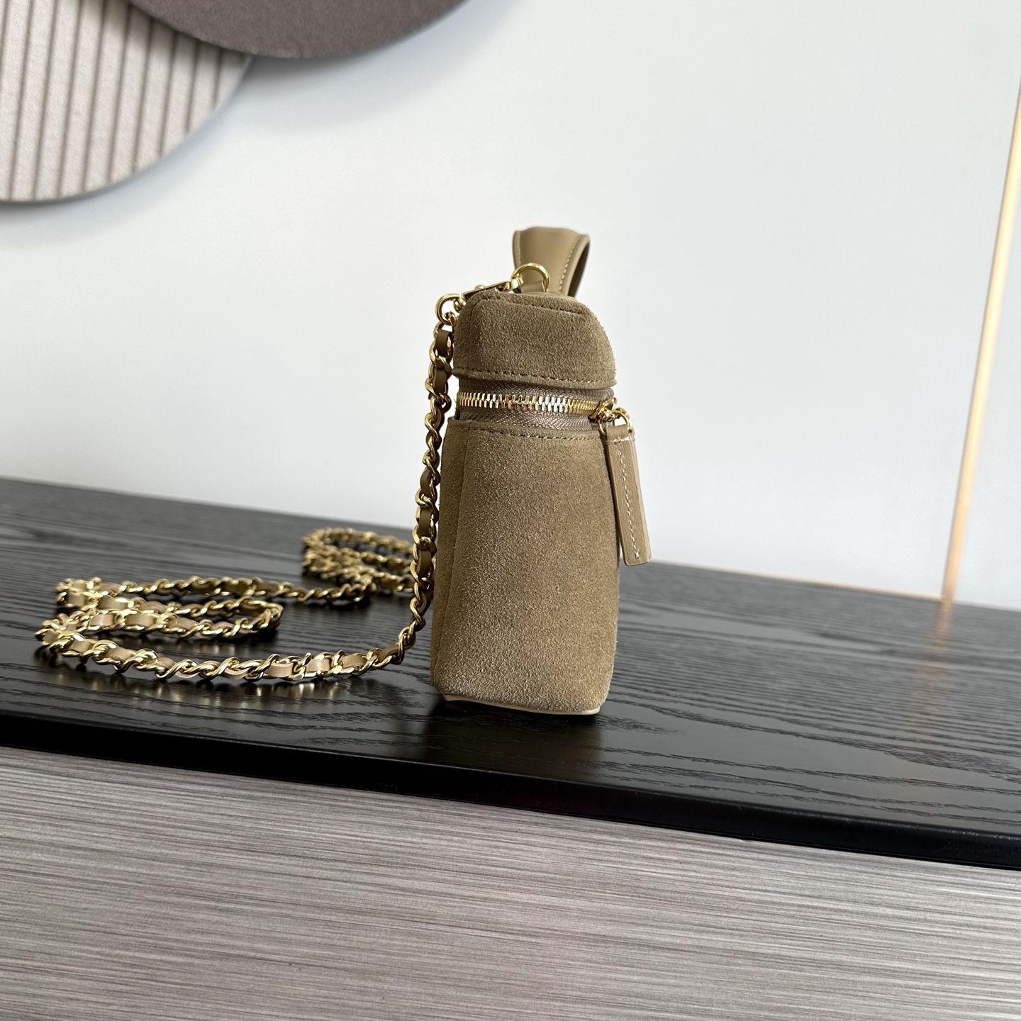 Chanel Suede Vanity Case