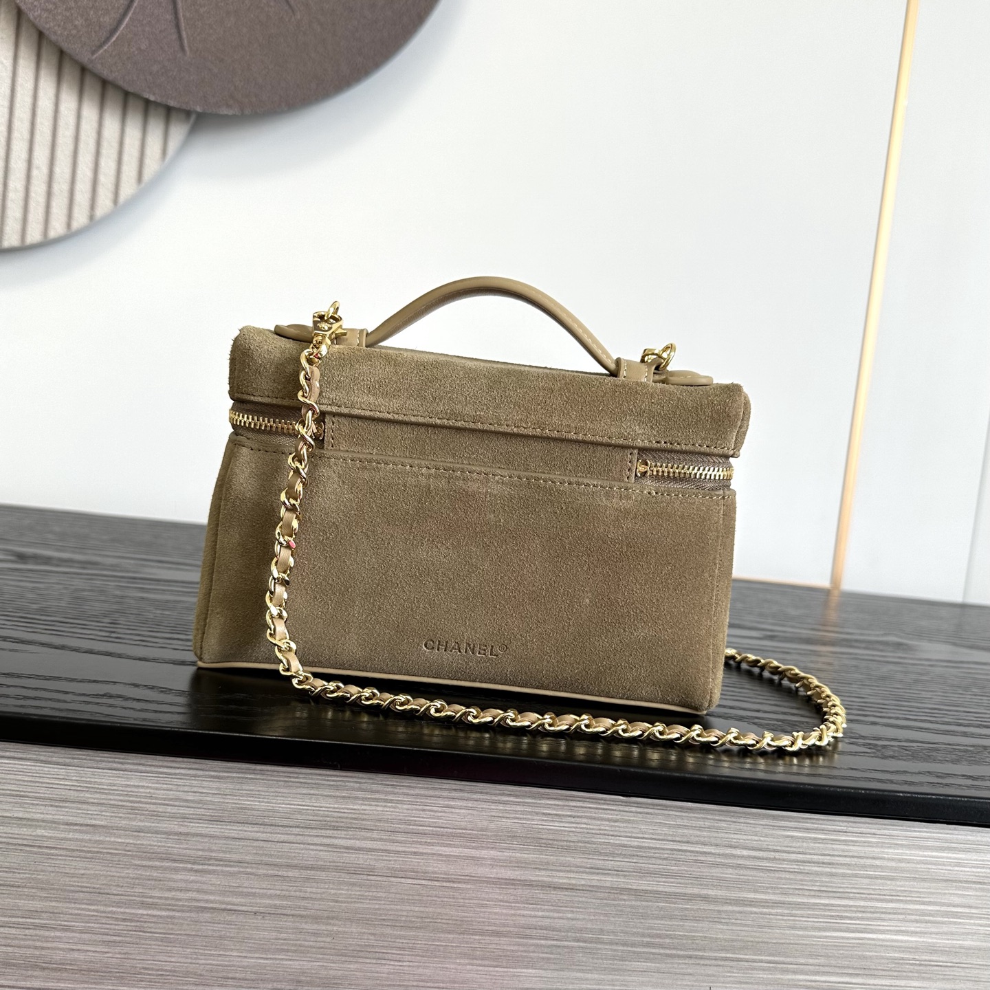 Chanel Suede Vanity Case