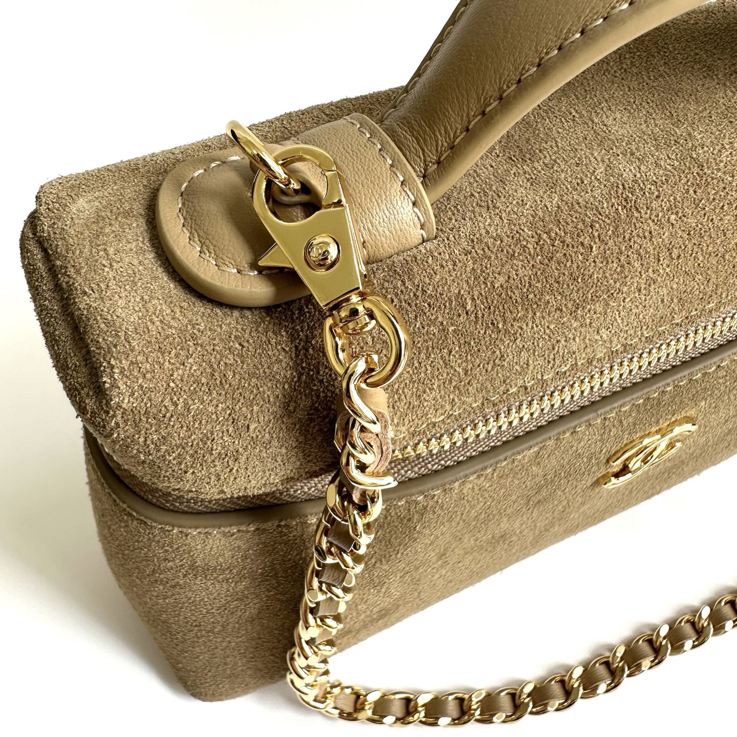 Chanel Suede Vanity Case