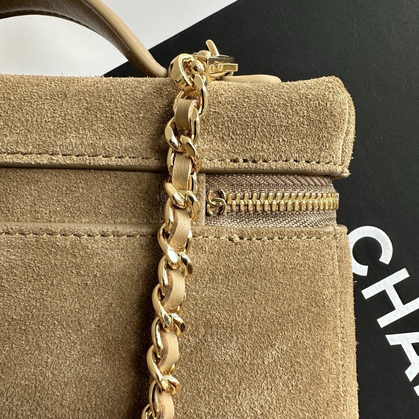 Chanel Suede Vanity Case